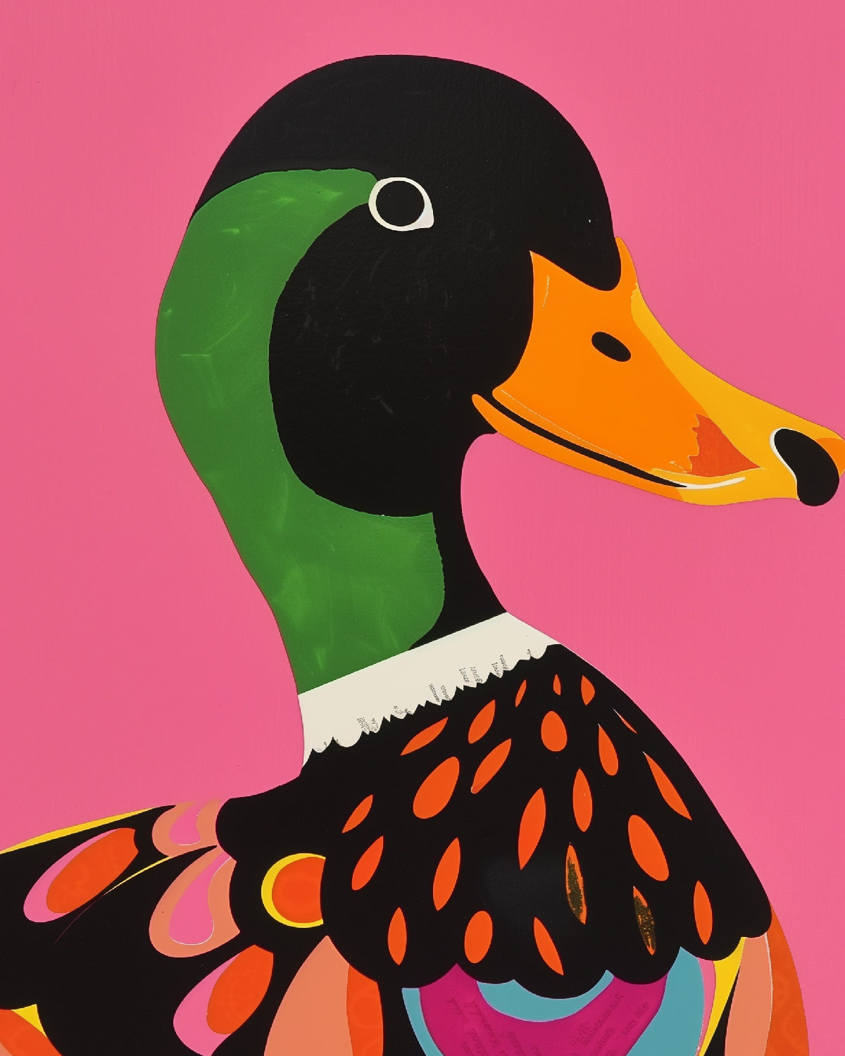 Imprimé canard audacieux