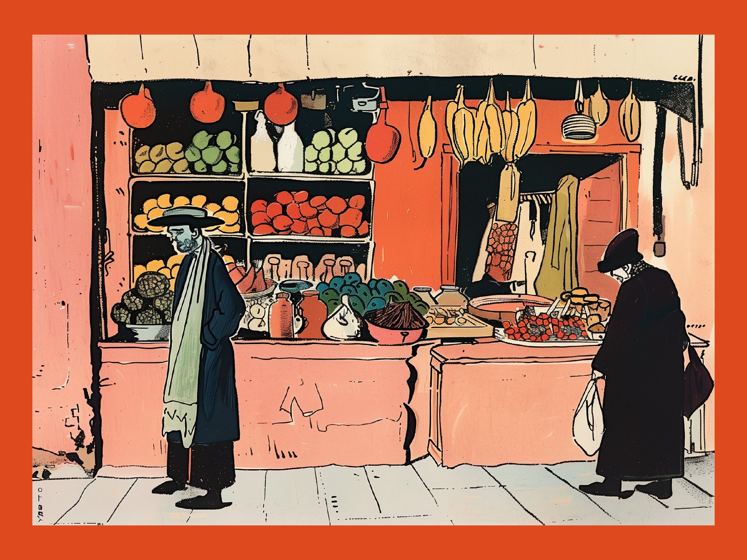 Marktplatz Vibes Drucken