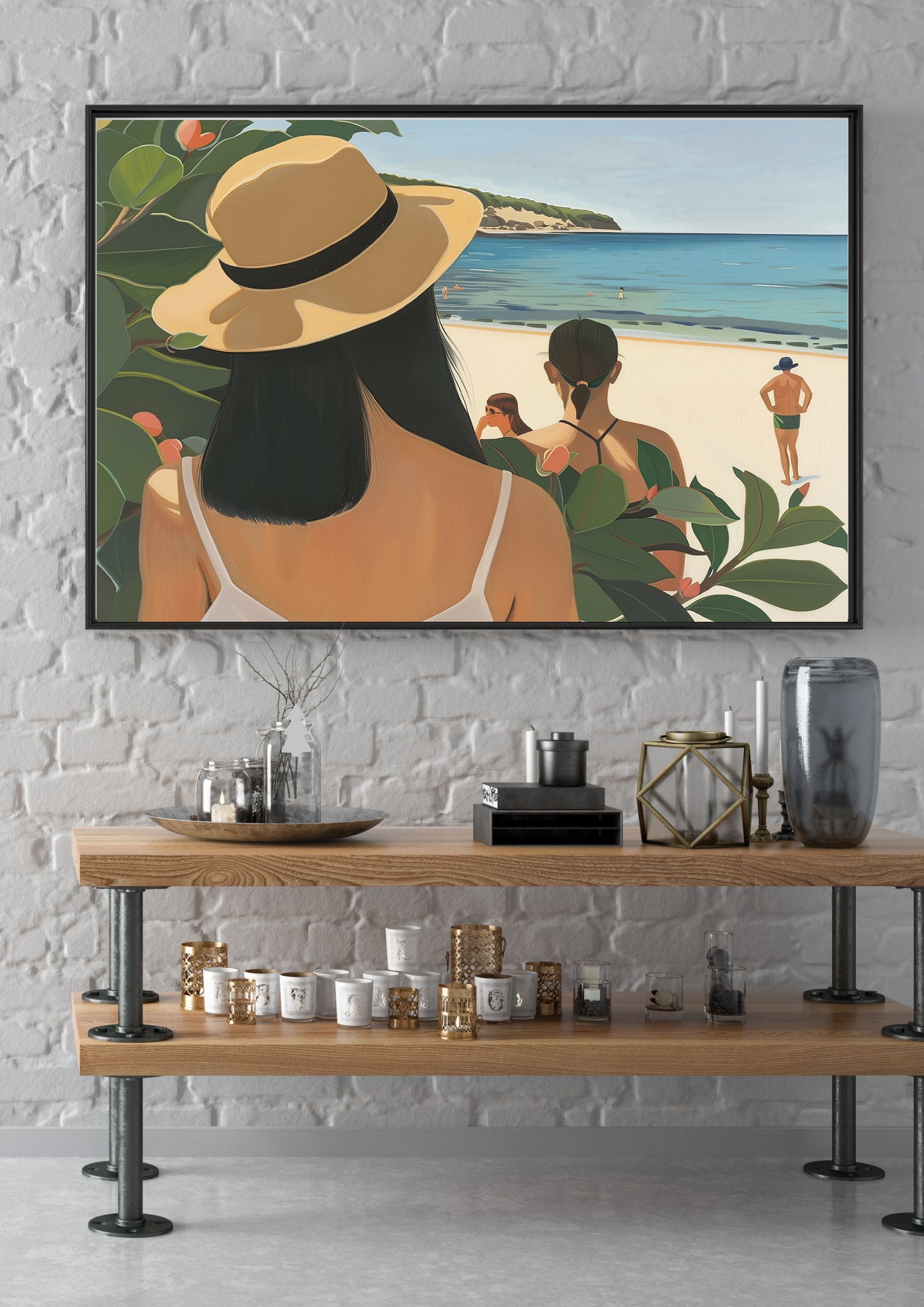 Strand Flucht Druck