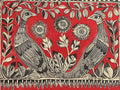 Imprimé paon de Madhubani