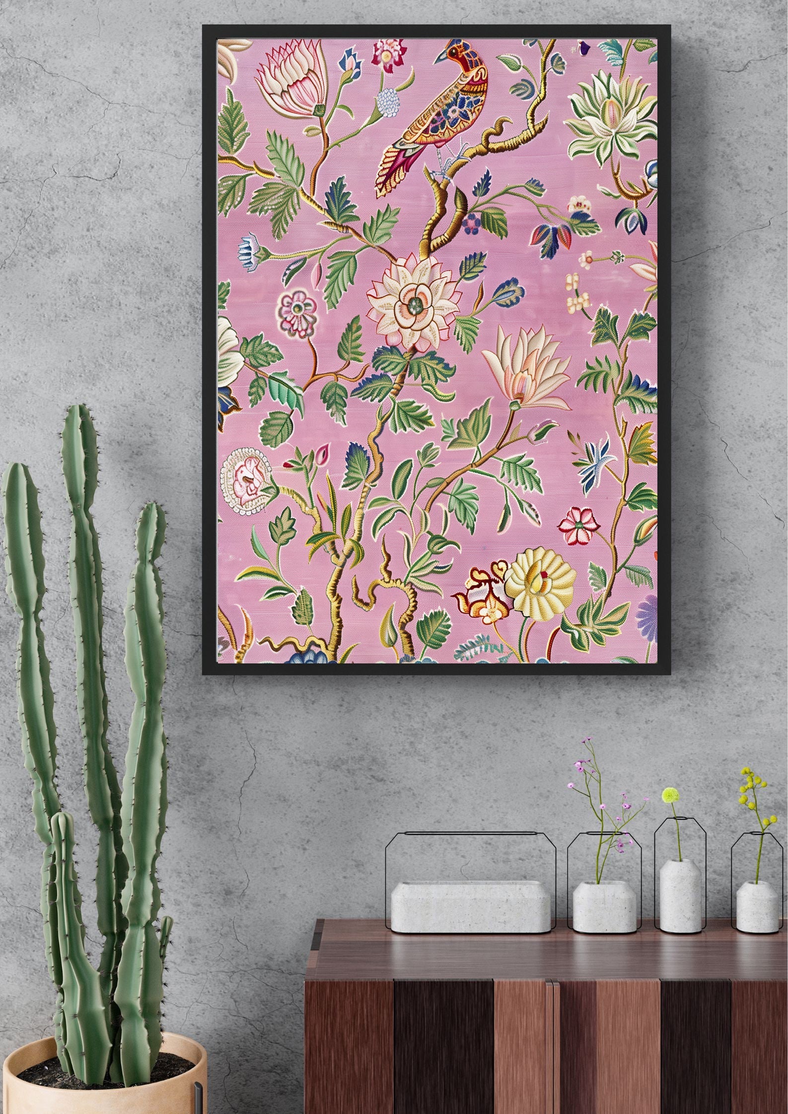 Blooming Birds Tree Print