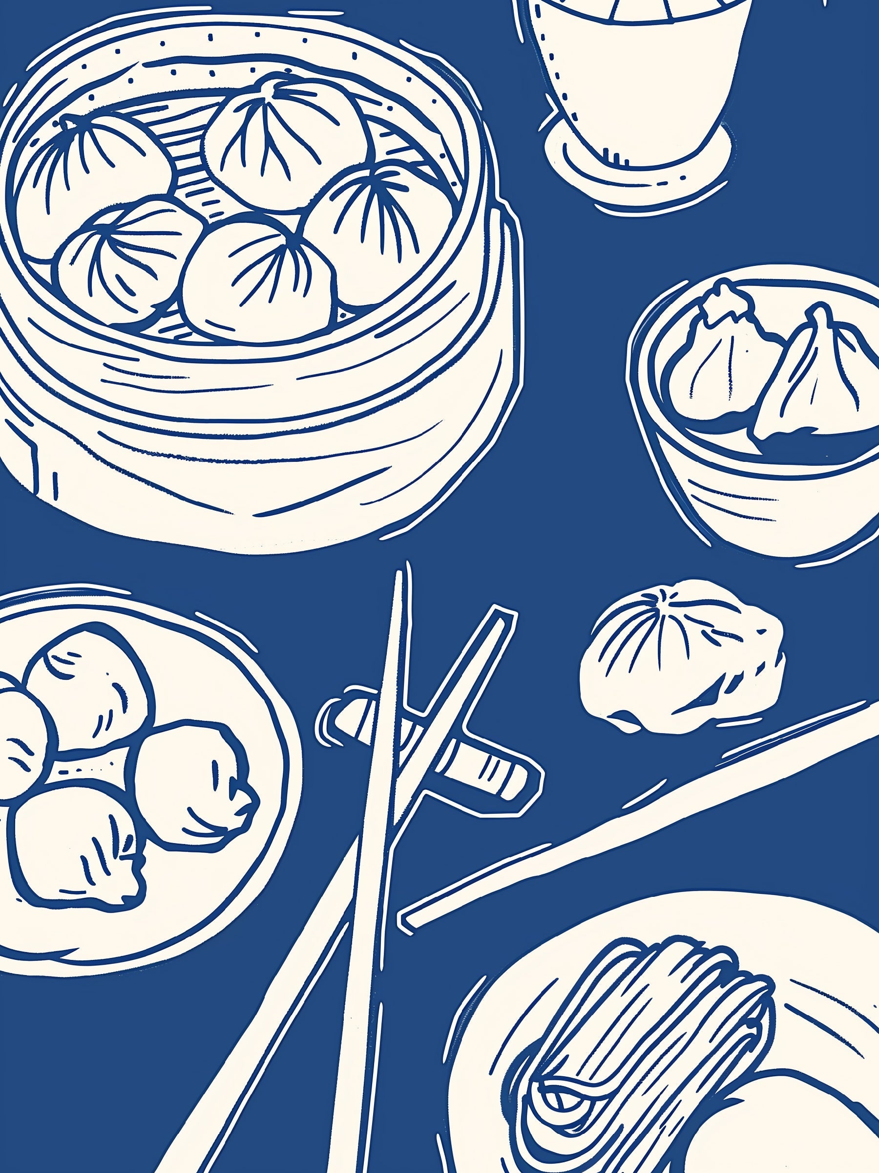 Dim Sum Gerichte drucken