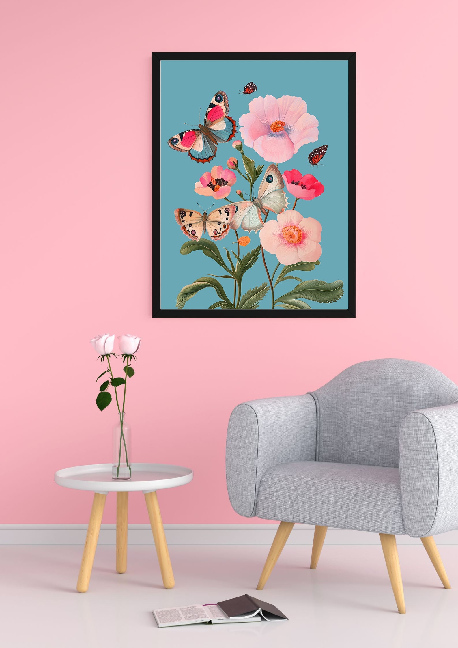 Butterflies and Blossoms Print