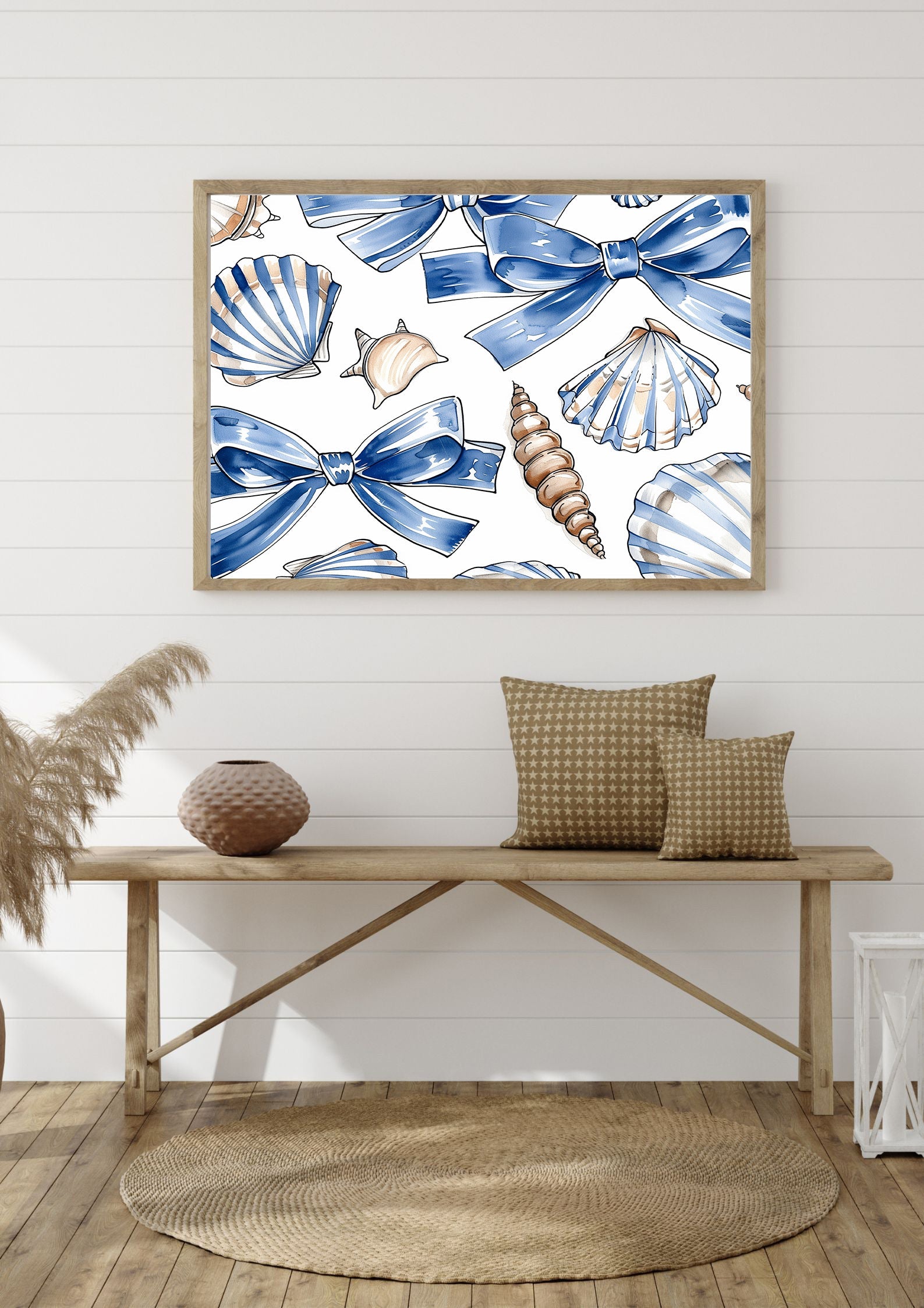 Muschelmuster Kunstdruck