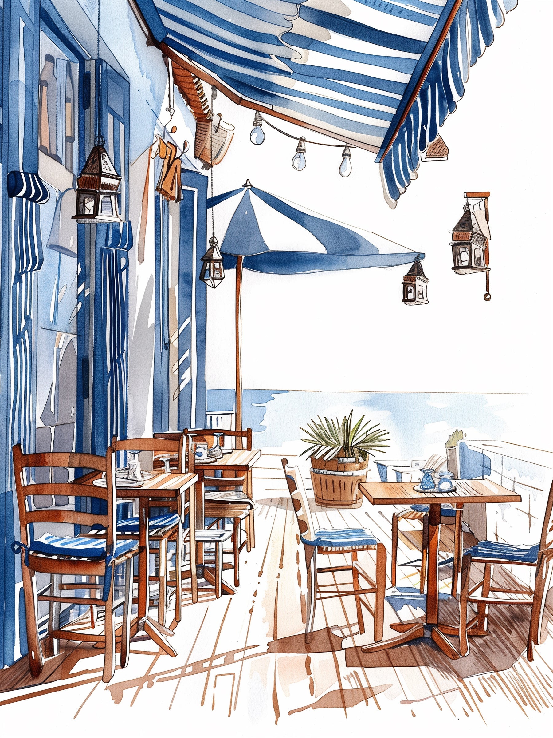 Abgeschiedener Strand Kunstdruck