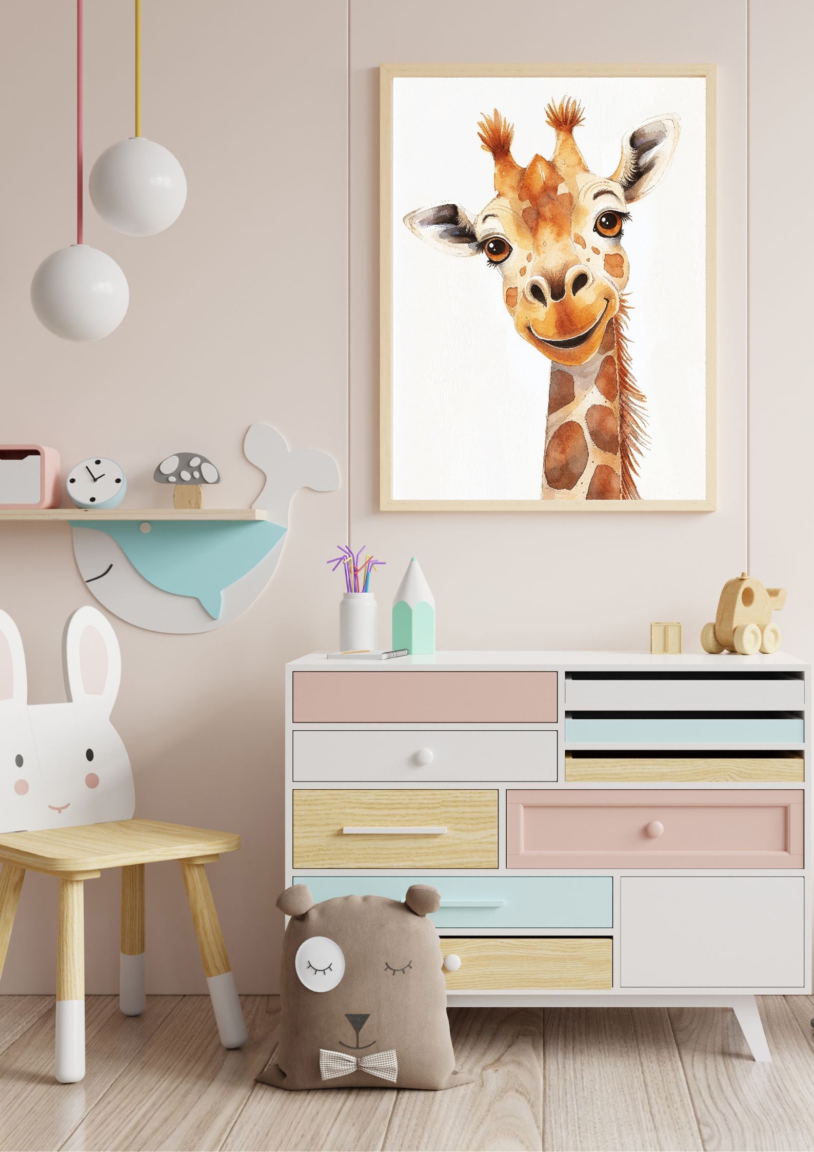 Giraffenlächeln Druck