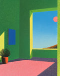 Impression de paysage de la chambre verte