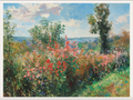 Impression de jardin fleuri
