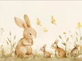 Impression de couple de lapins