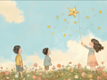 Imprimé Star Wishes pour enfants