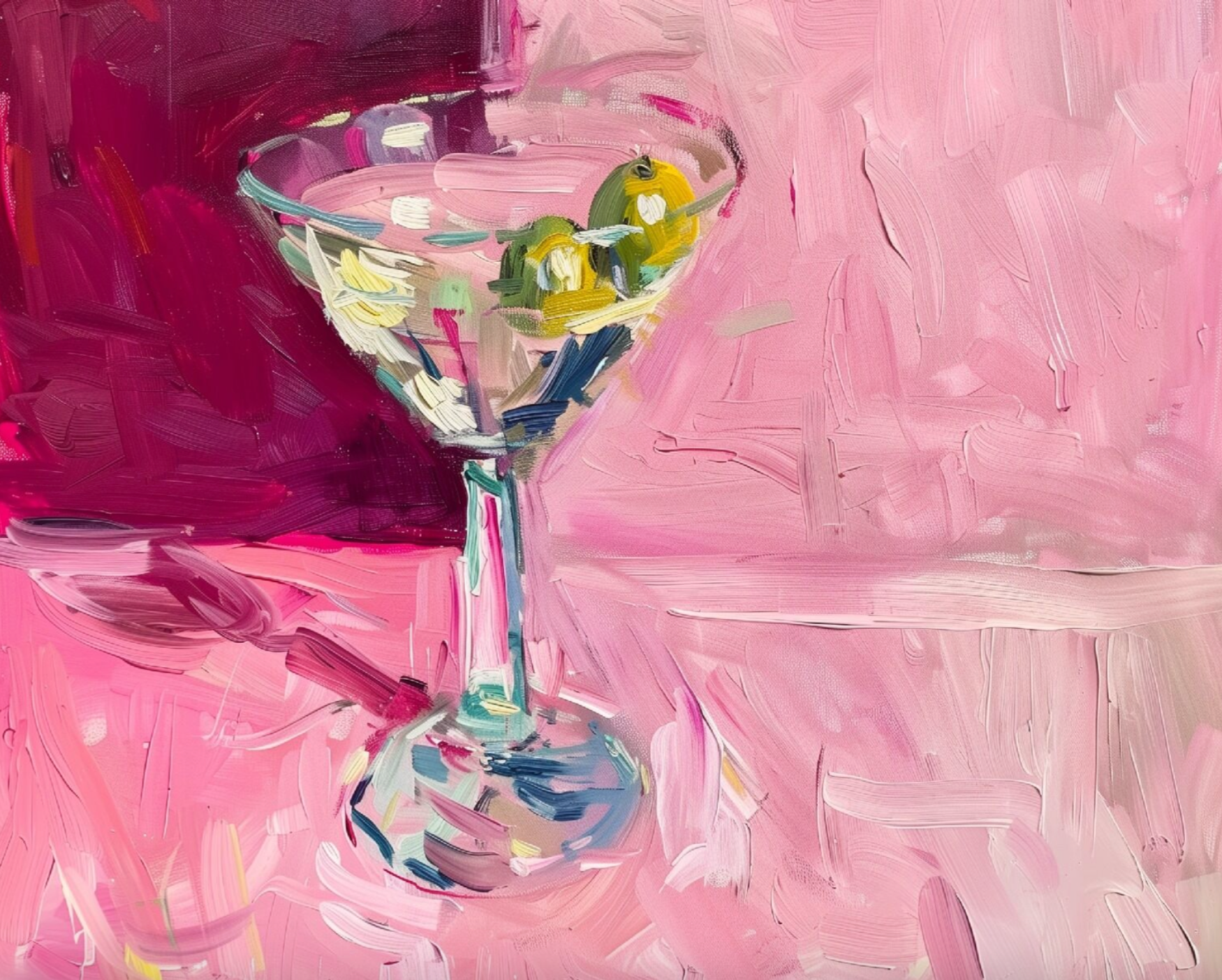 Cocktail Glass Print