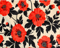 Imprimé Fleurs Rouges
