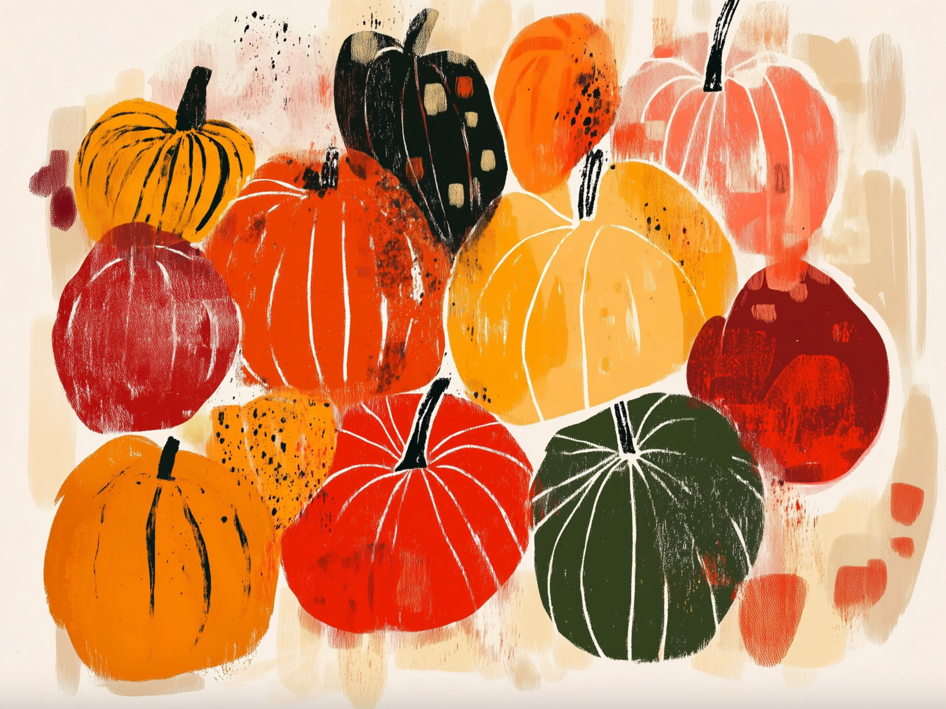 Stück Herbst Druck