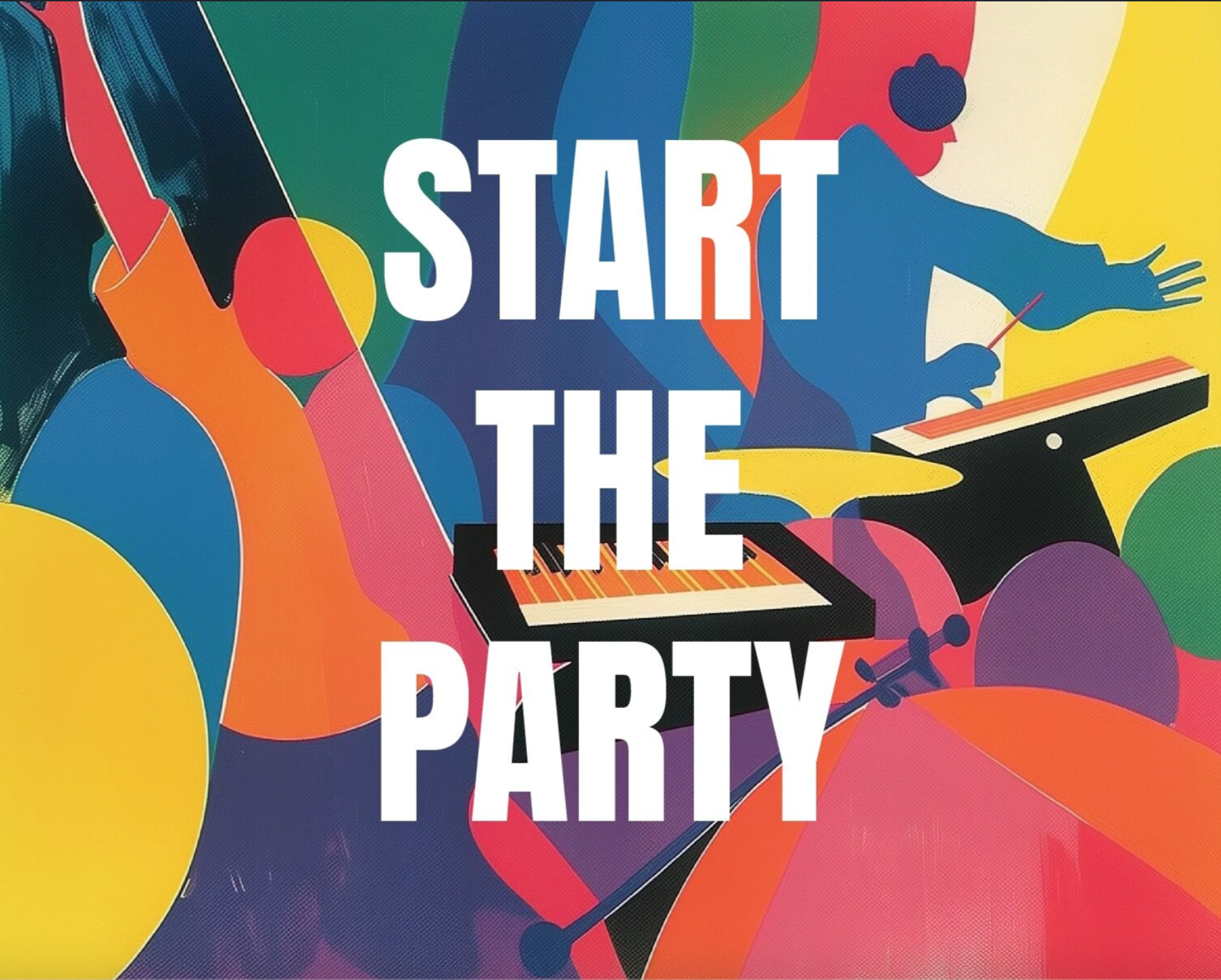 Starten Sie die Party Drucken