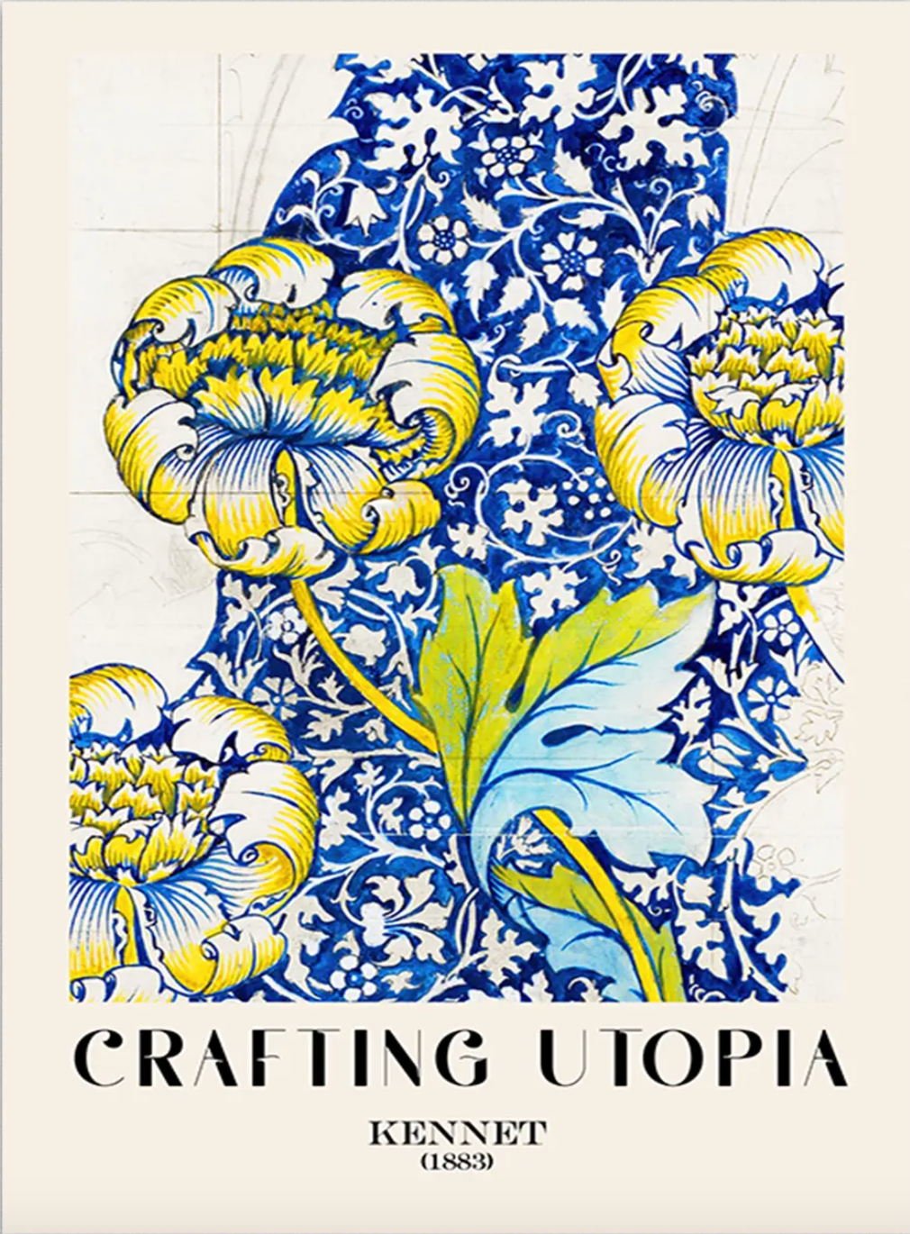 Floral Victorian Wall Art - Crafting Utopia Kennet's 1883 - William Morris Inspired