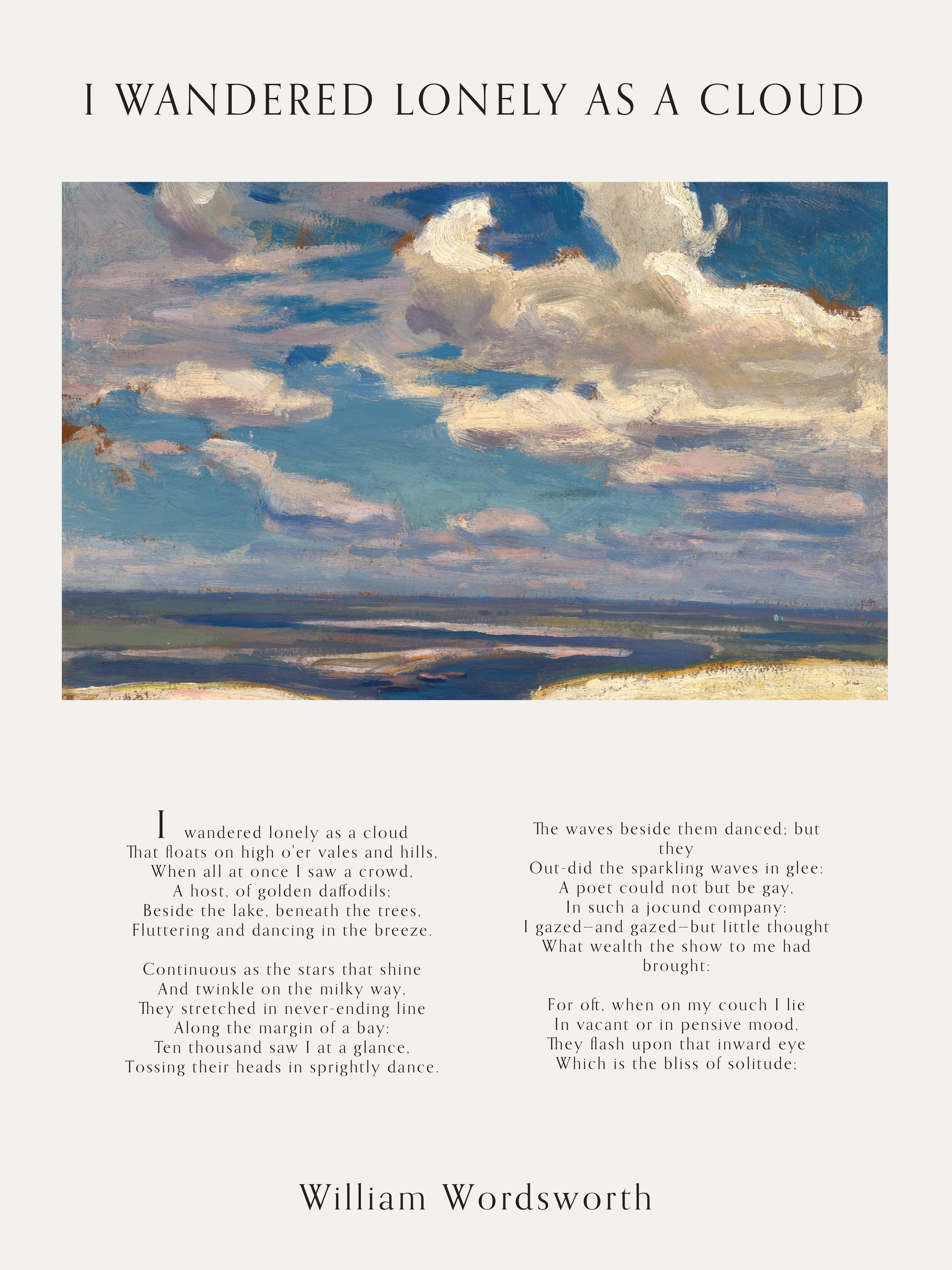 Wolken- und Poesiedruck