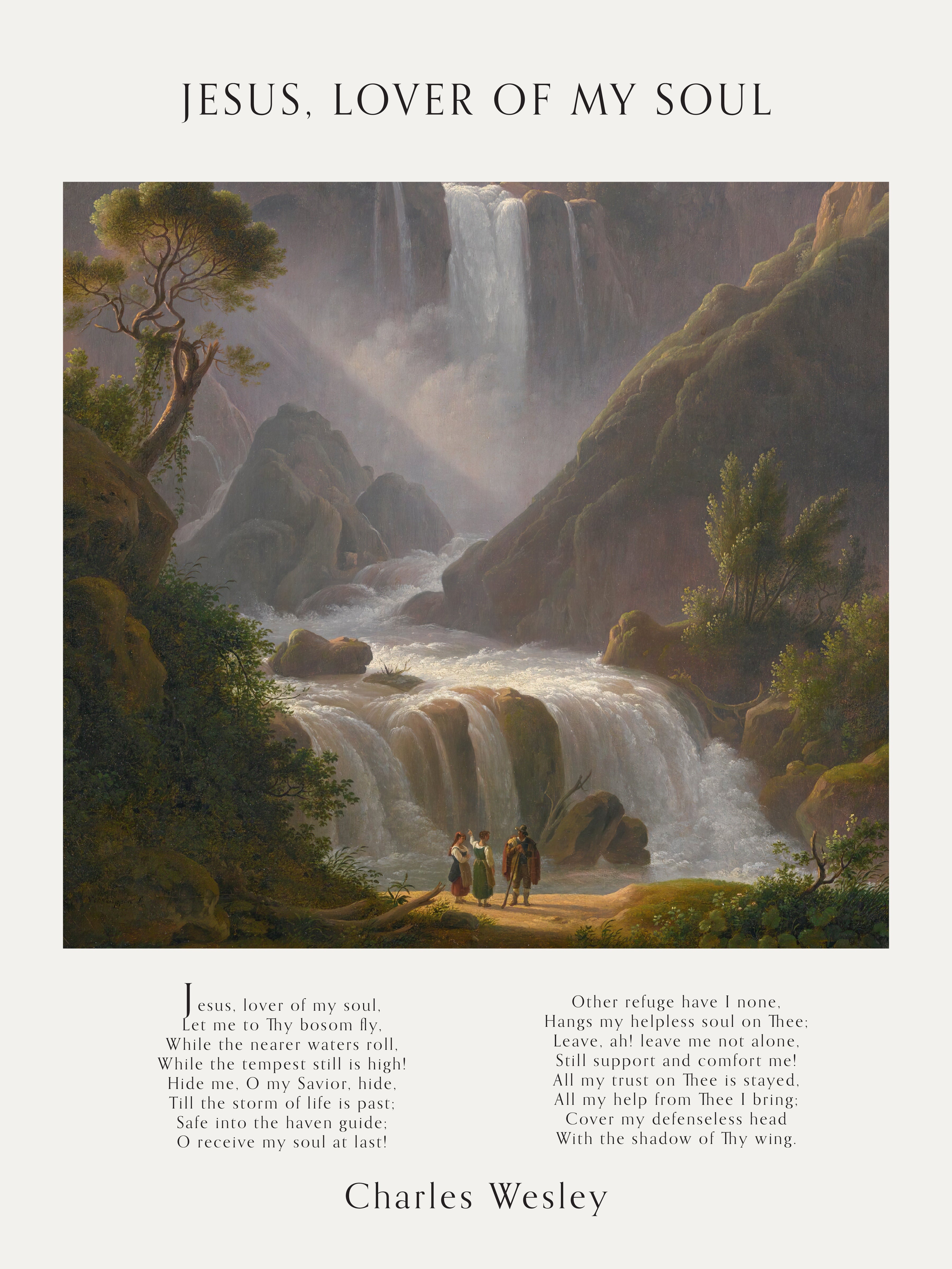 Hymn and Waterfall Print