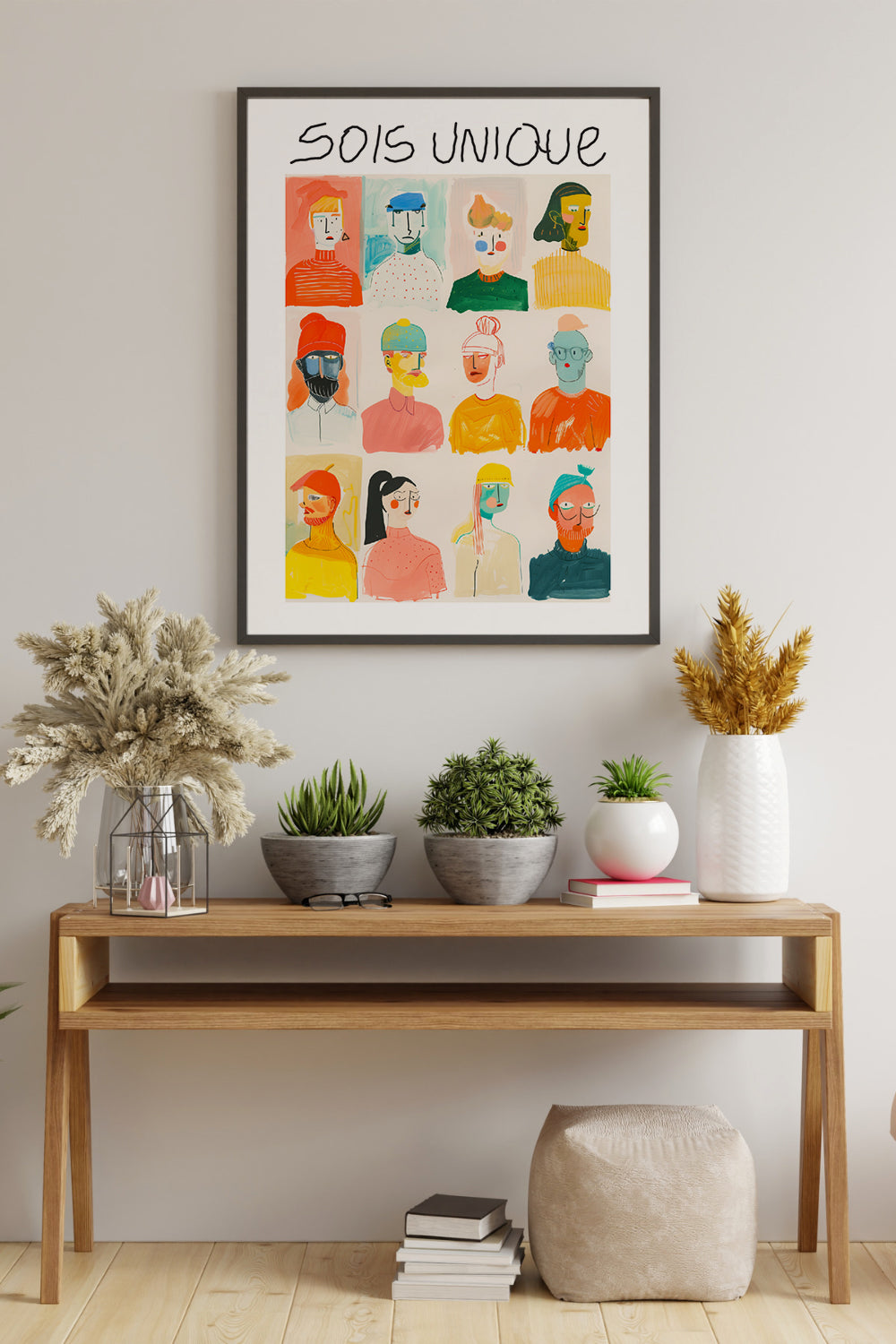 Feiern Sie Einzigartigkeit Druck