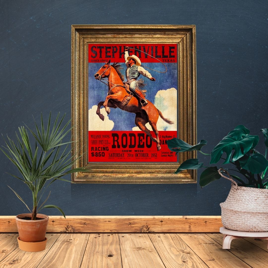 Stephenville Rodeo Druck