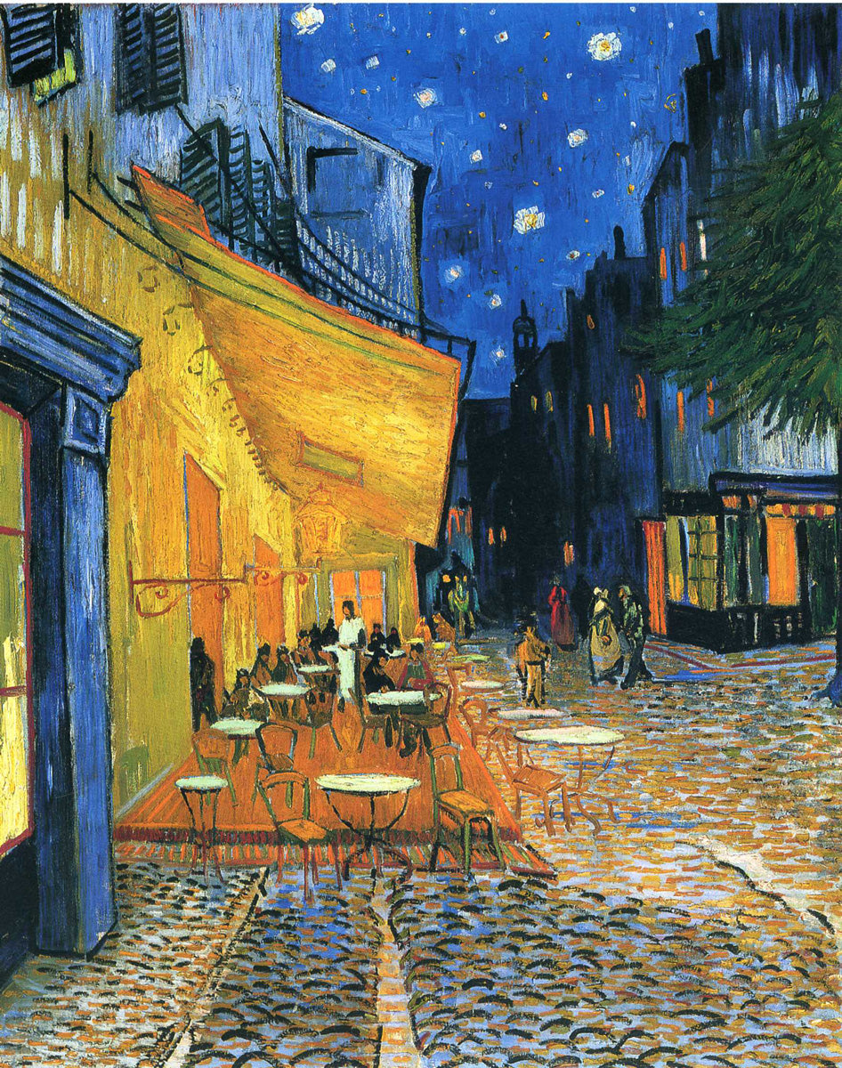 Caféterrasse Place du Forum Arles 1888 von Van Gogh