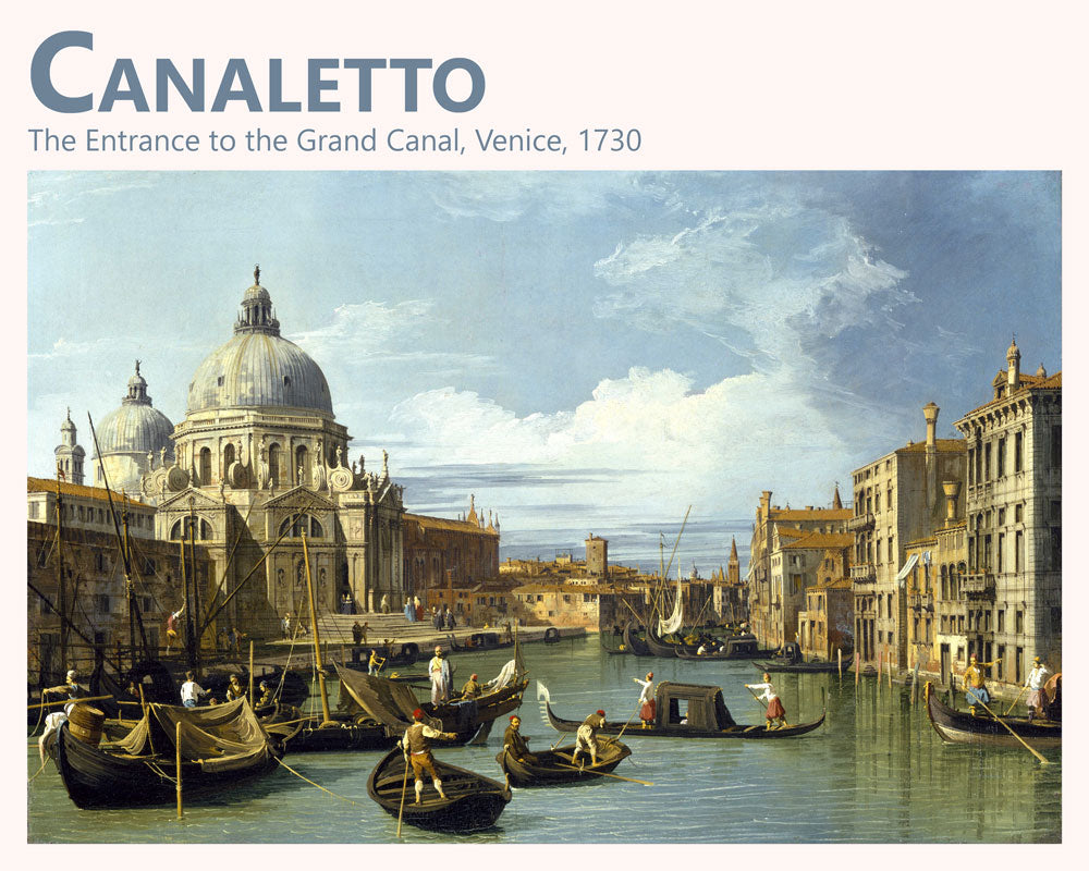 Venetian Charm: Canaletto's 'The Entrance to the Grand Canal Venice'