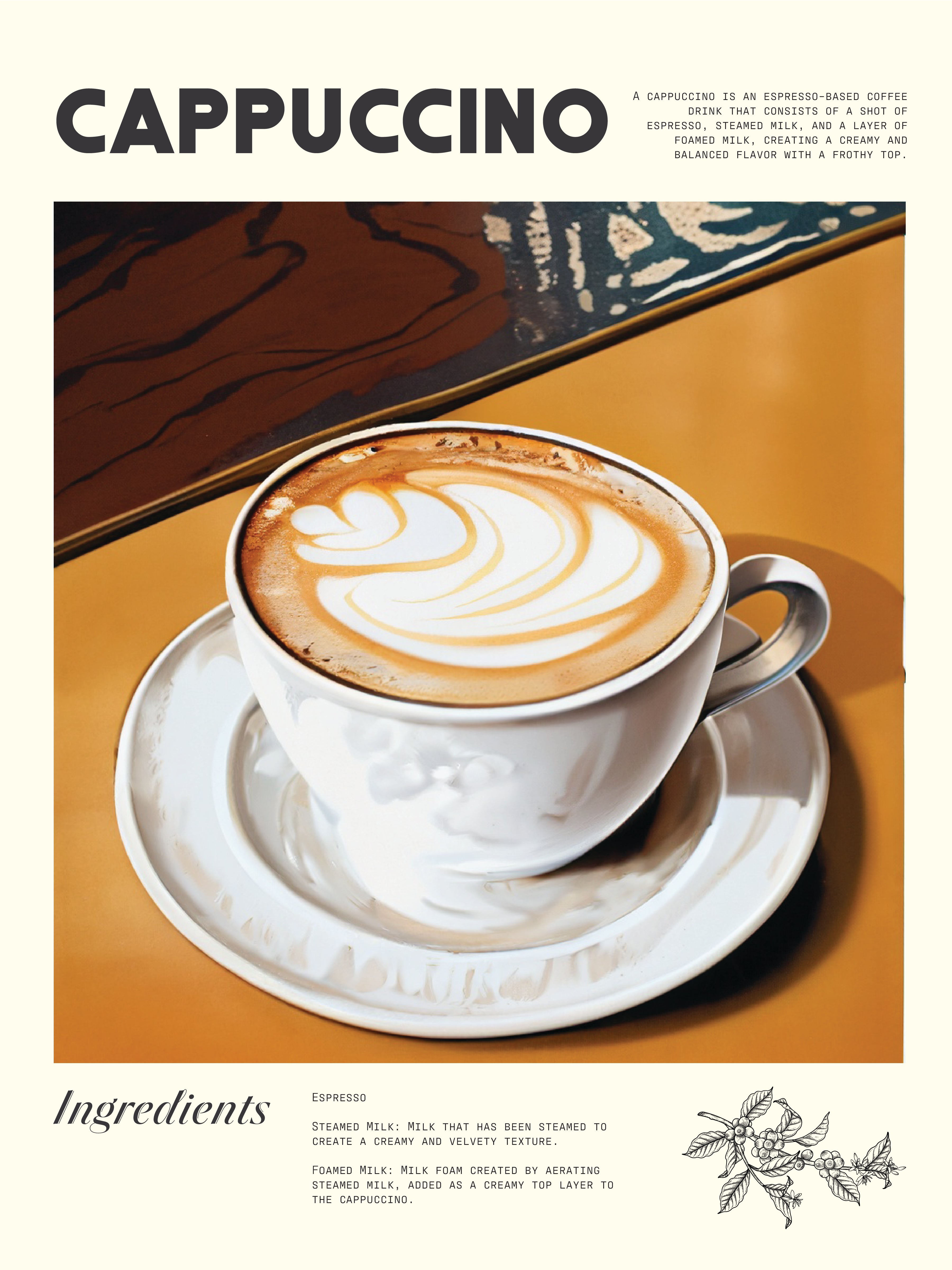 L'art du café cappuccino