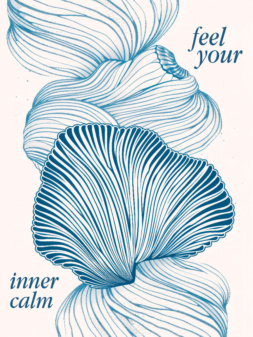 Relaxing Ocean Seashell Print