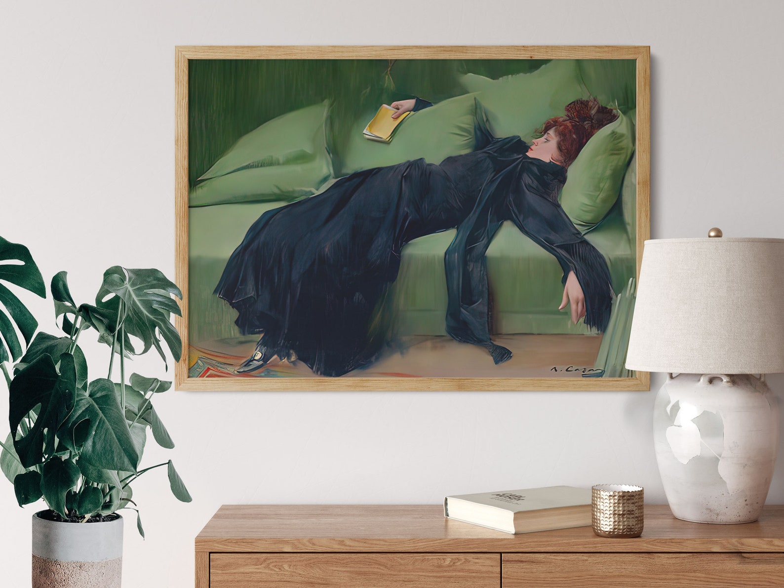 Nach dem Tanzgemälde von Ramon Casas Kunstdruck