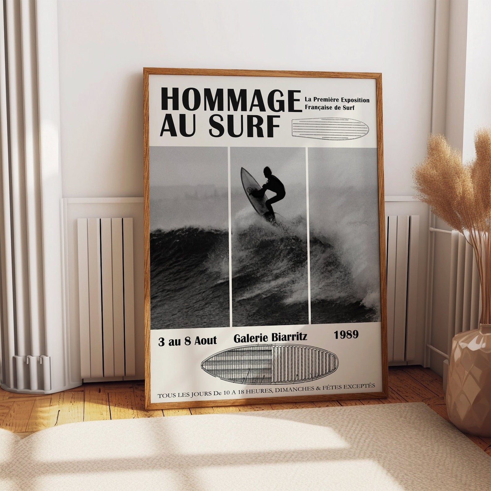 Vintage Surfen Druck