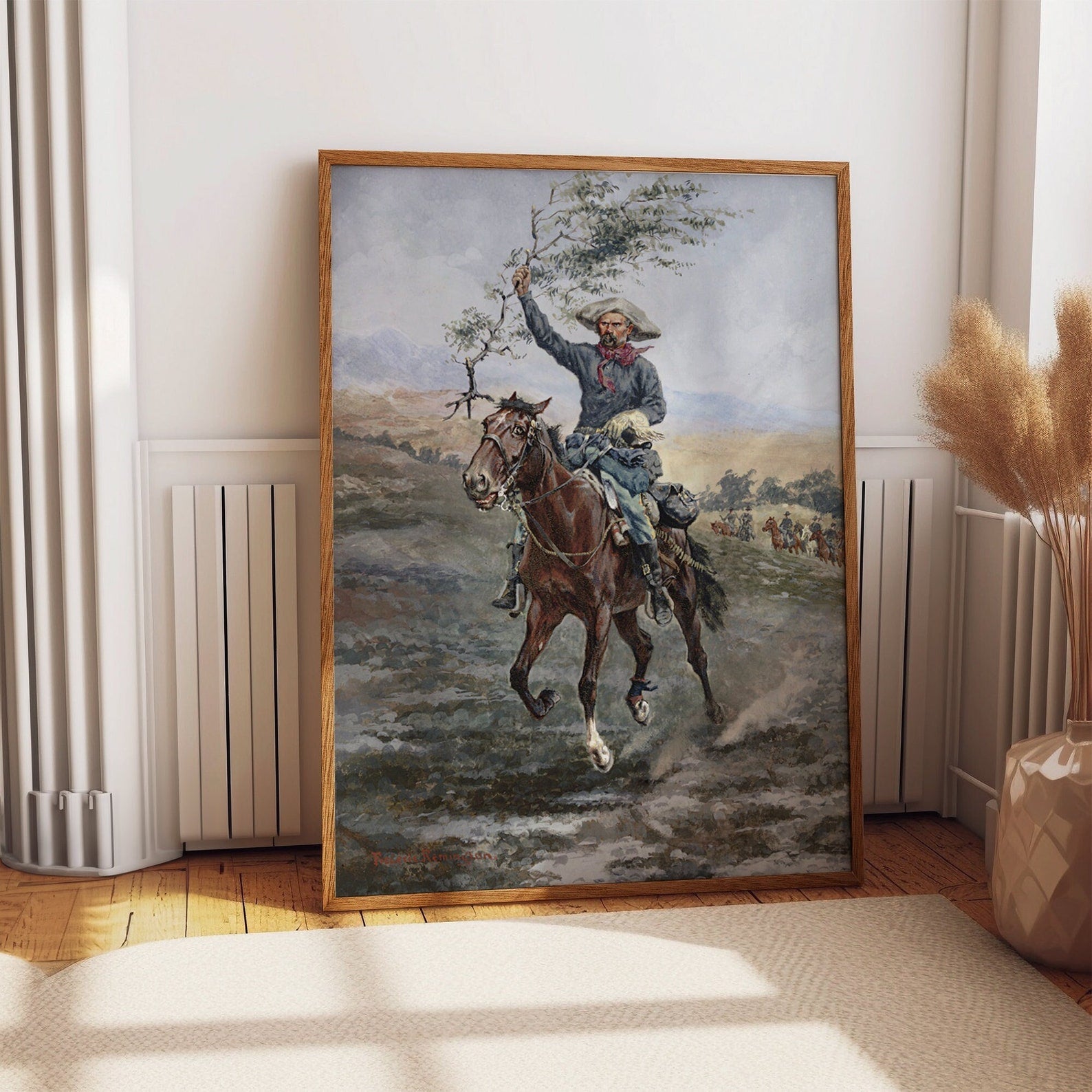 The Flag of Truce in the Land Painting by Frederic Remington