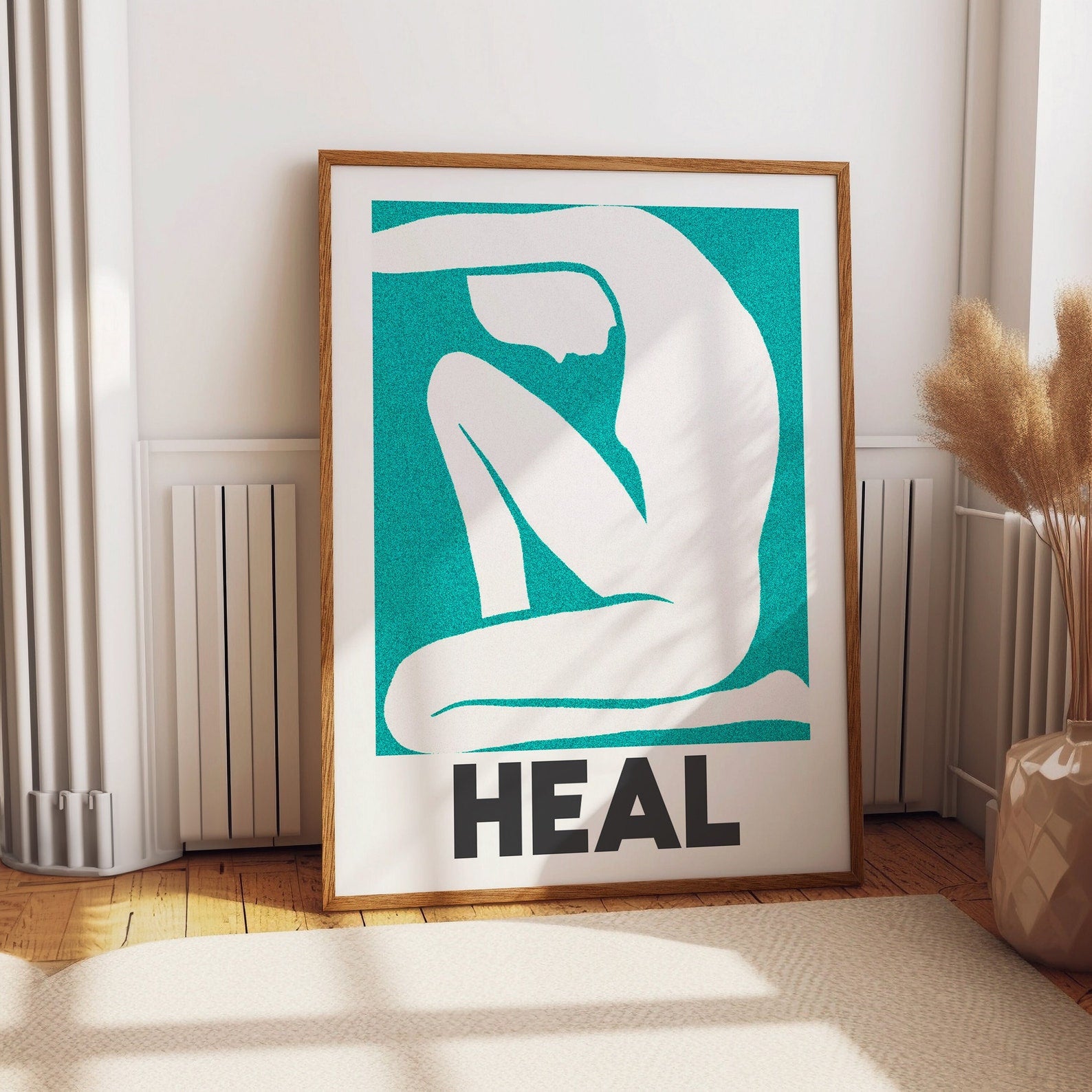 Heilen - Blaue abstrakte Kunst