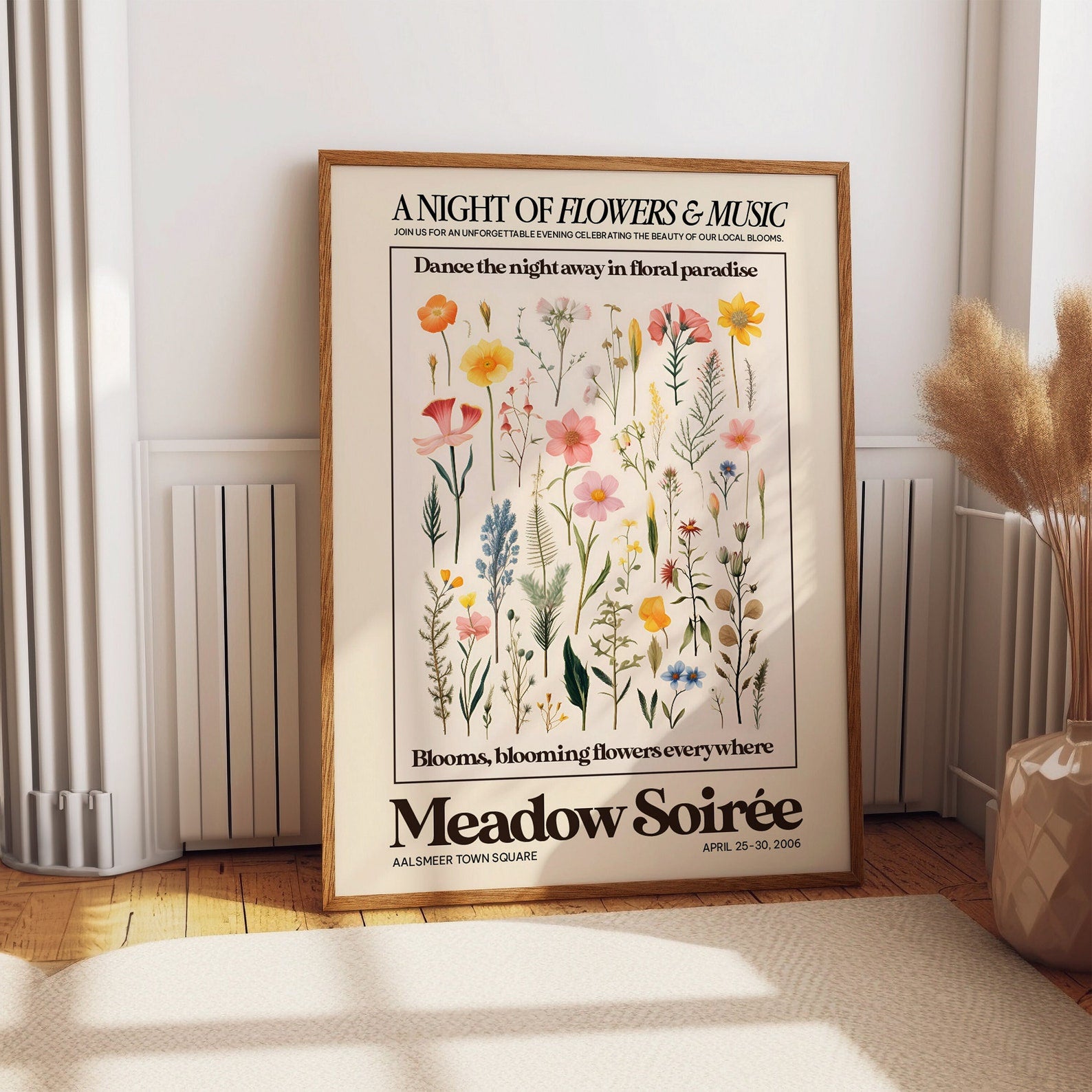 Affiche de l'exposition Une nuit de fleurs et de musique