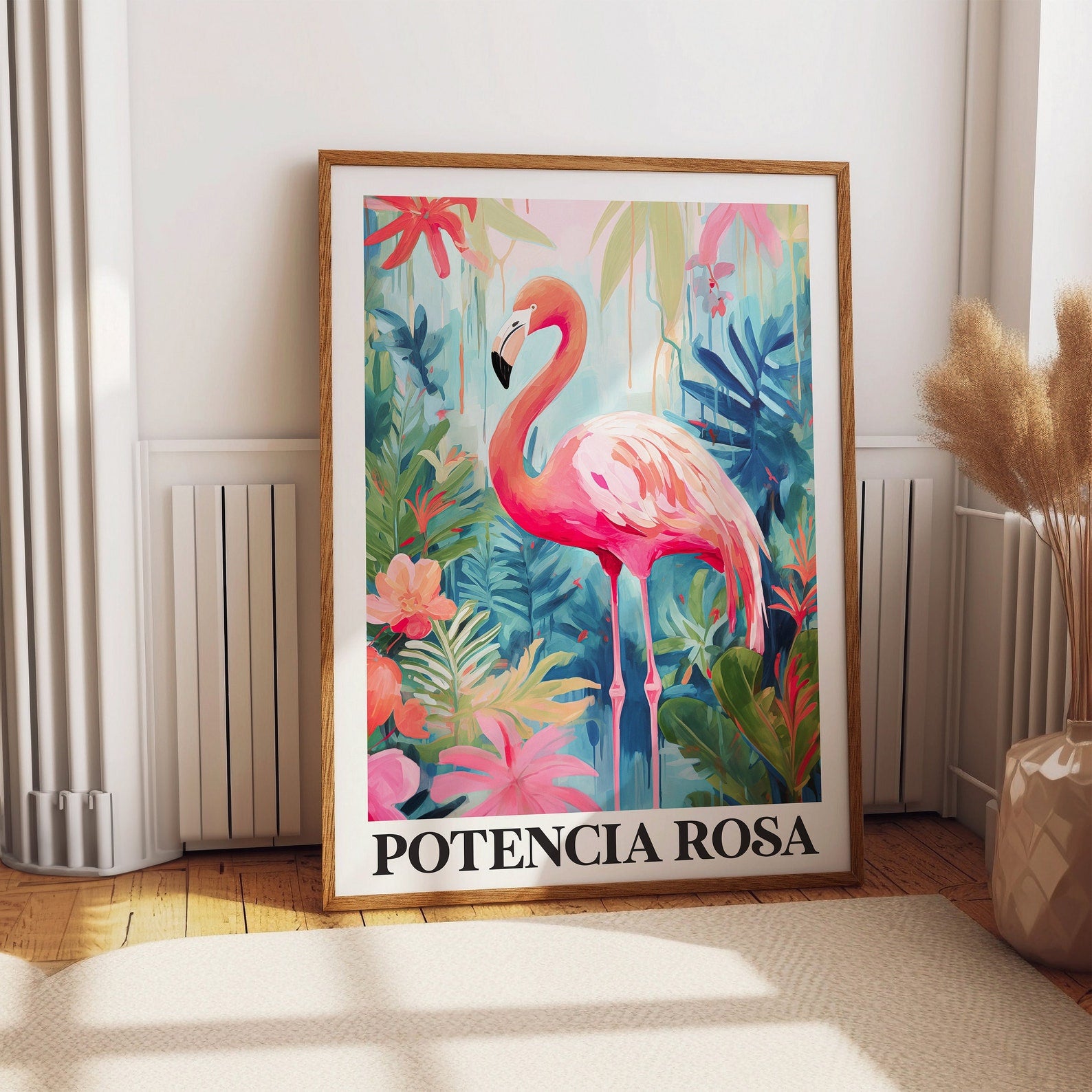 Flamant rose, art féminin