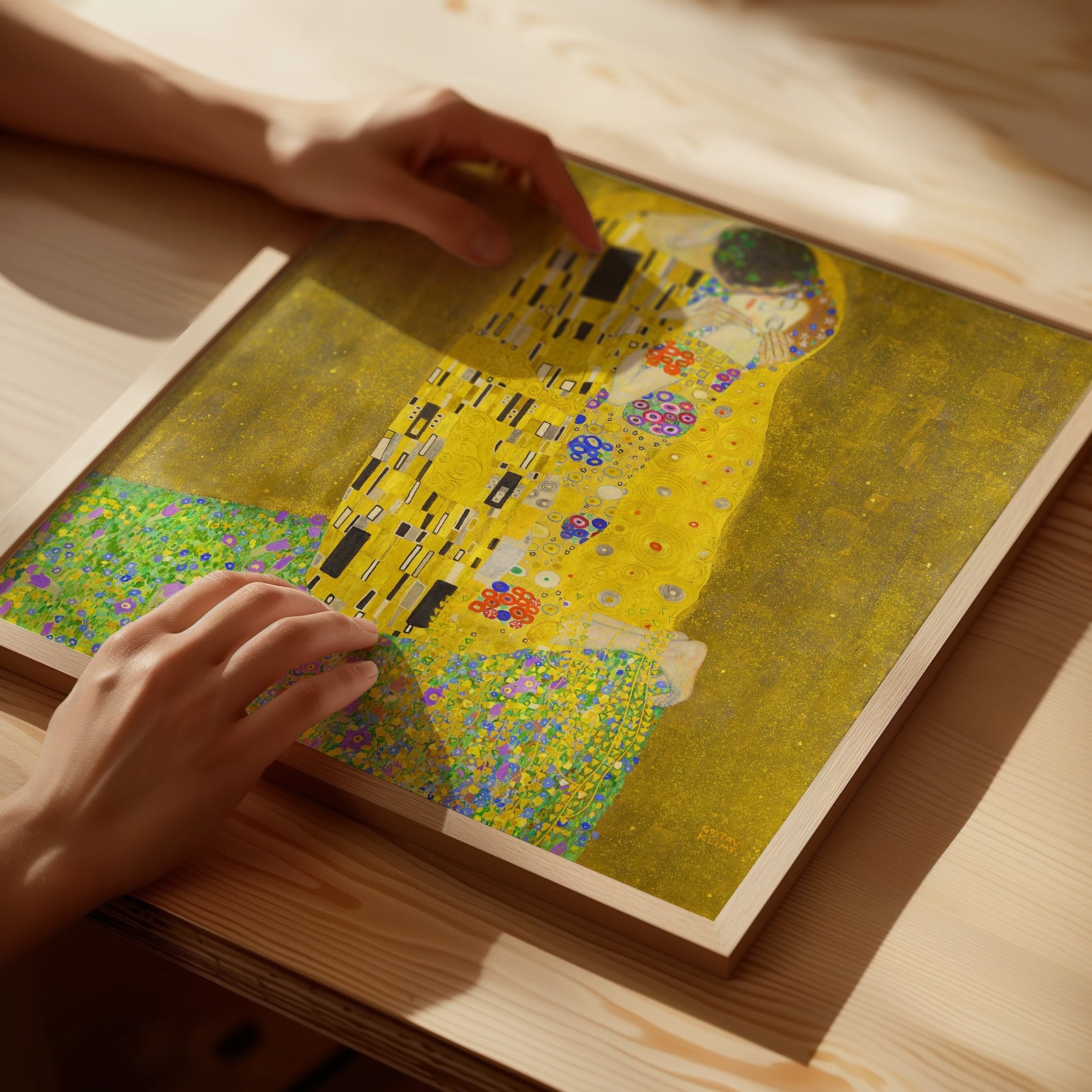 Der Kuss von Gustav Klimt 1908 Kunstdruck