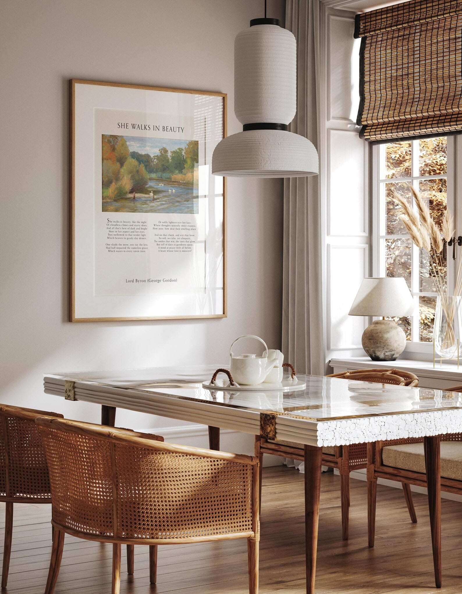 She Walks in Beauty - Lord Byron Poetic Art