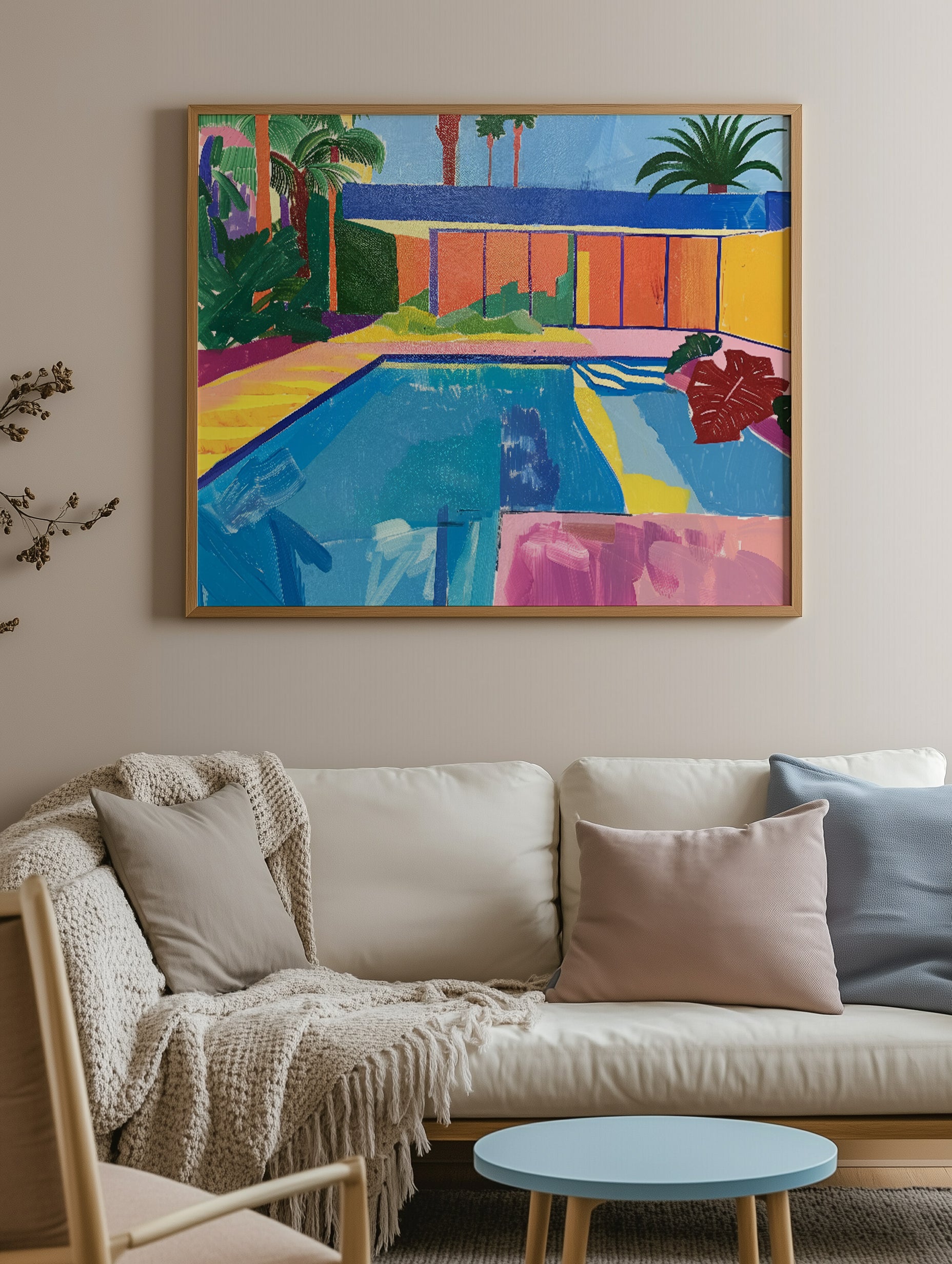 Poolside Paradise Print