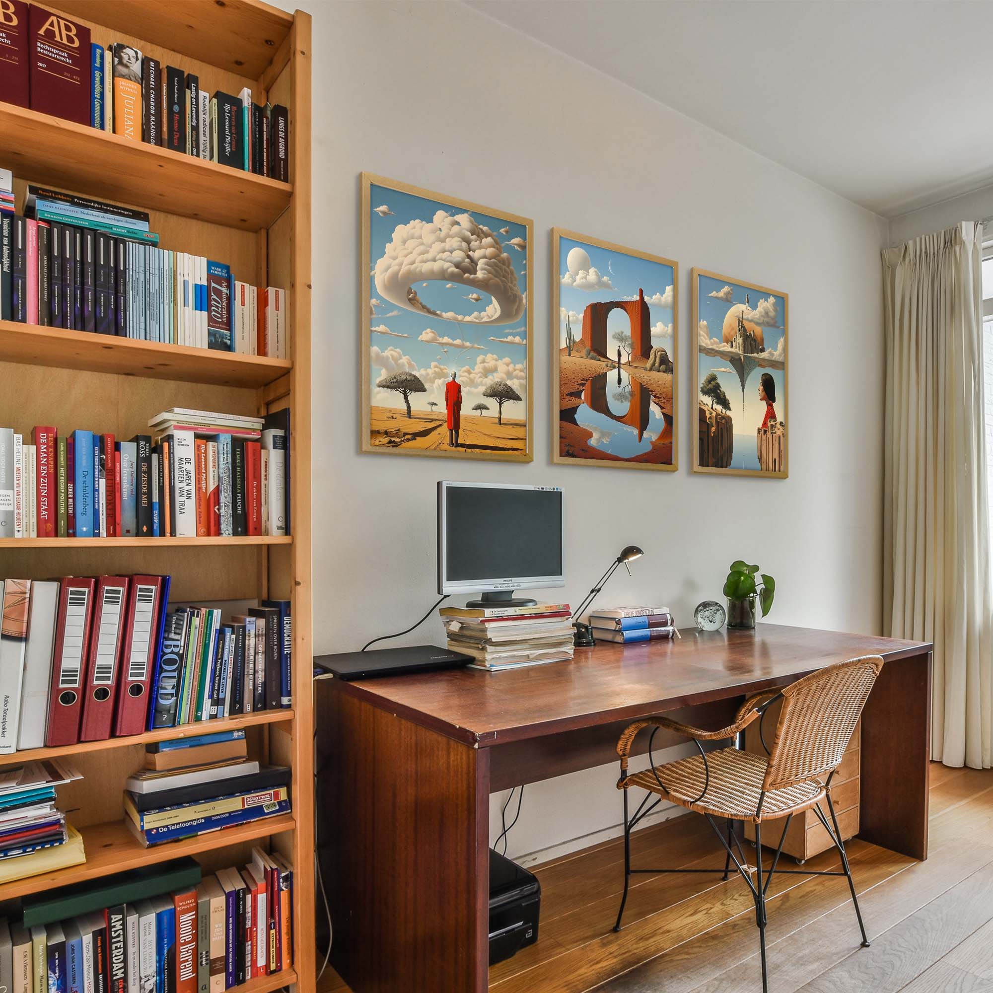 Surreal Desert Dreamscape Art Set of 3 Print