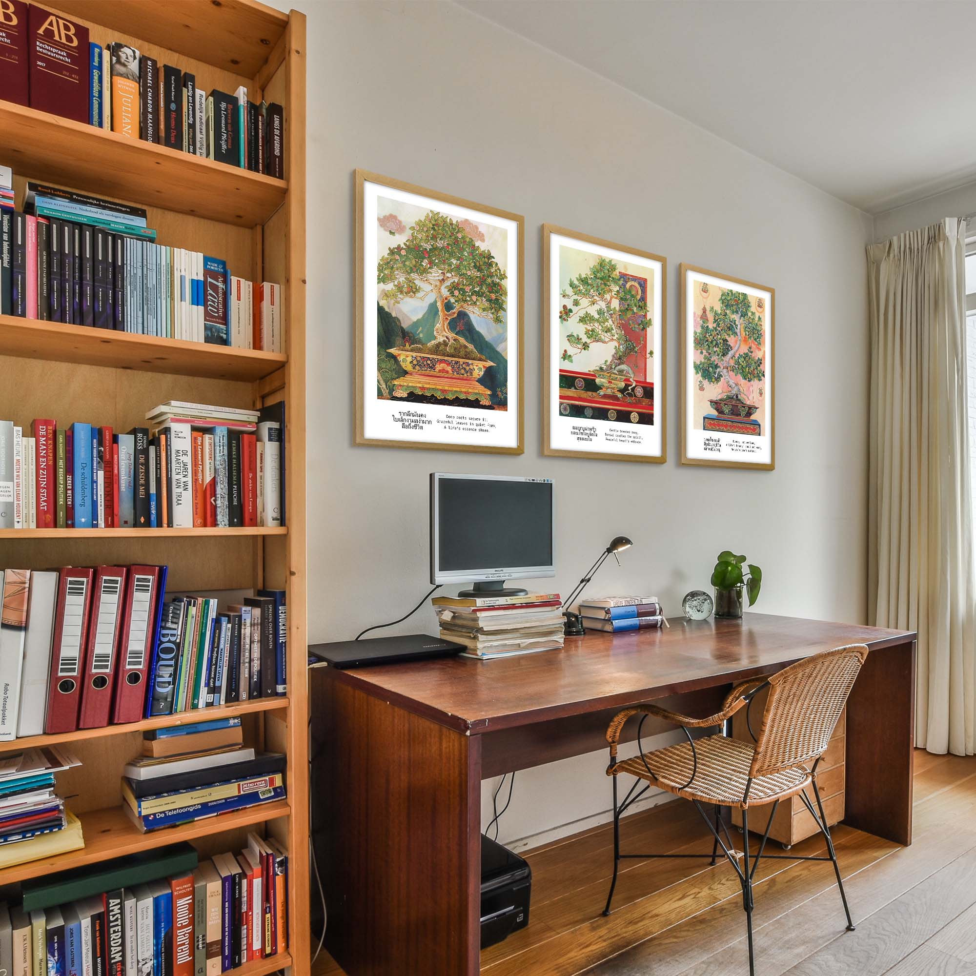 Thai Bonsai Nature Art Set of 3 Print