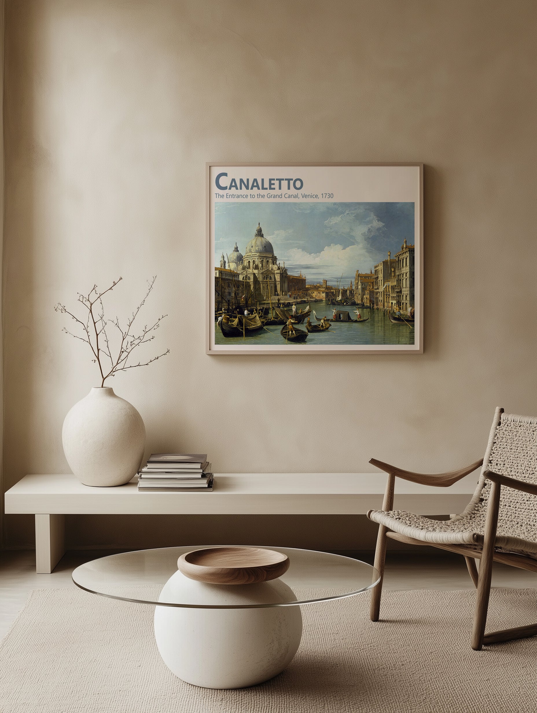 Venetian Charm: Canaletto's 'The Entrance to the Grand Canal Venice'