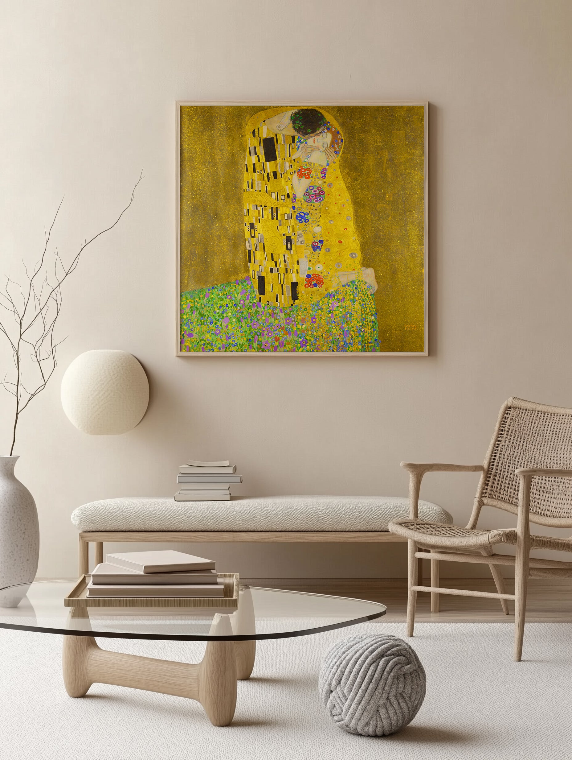 Der Kuss von Gustav Klimt 1908 Kunstdruck