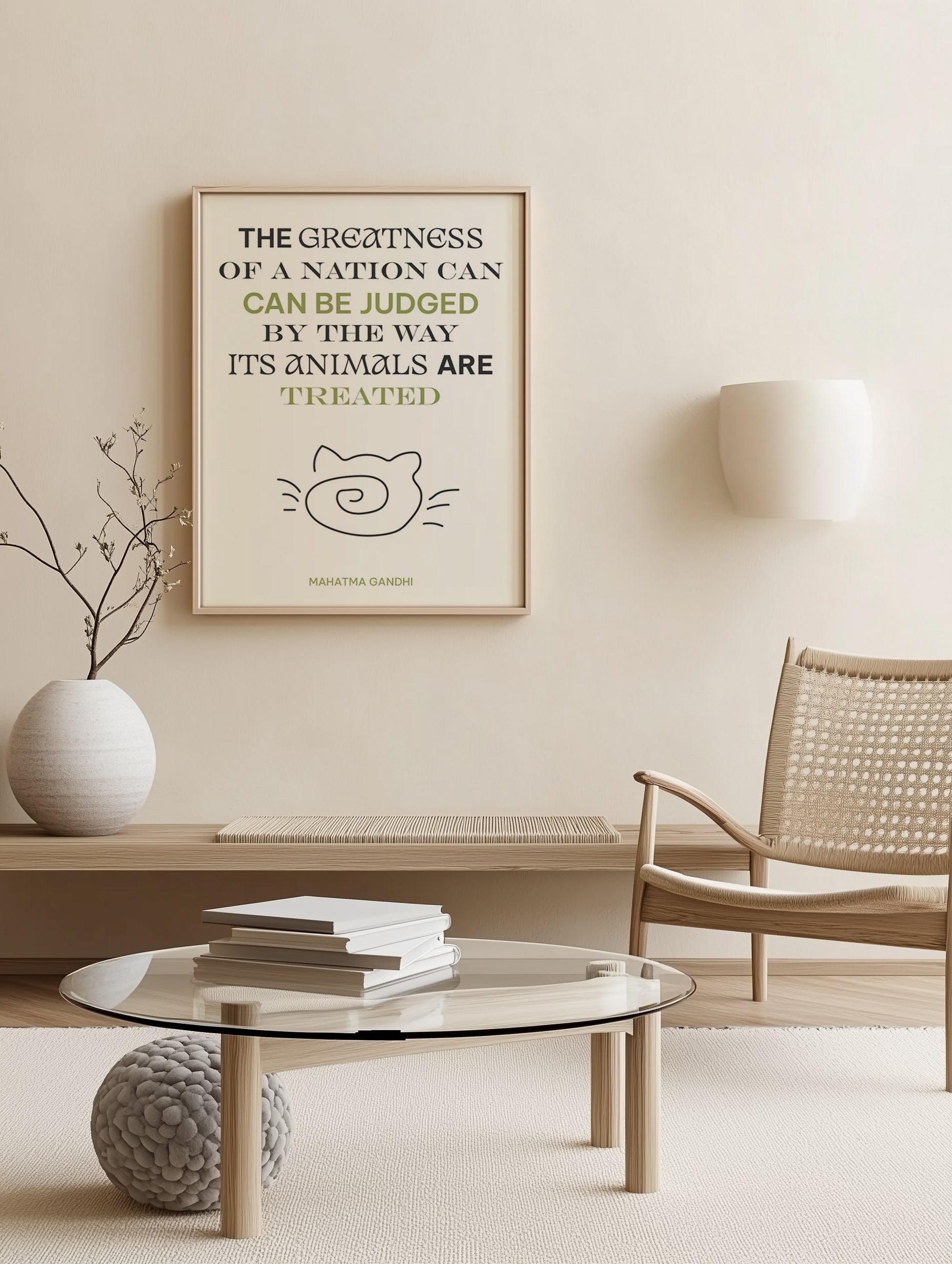Gandhi Quote Art Print