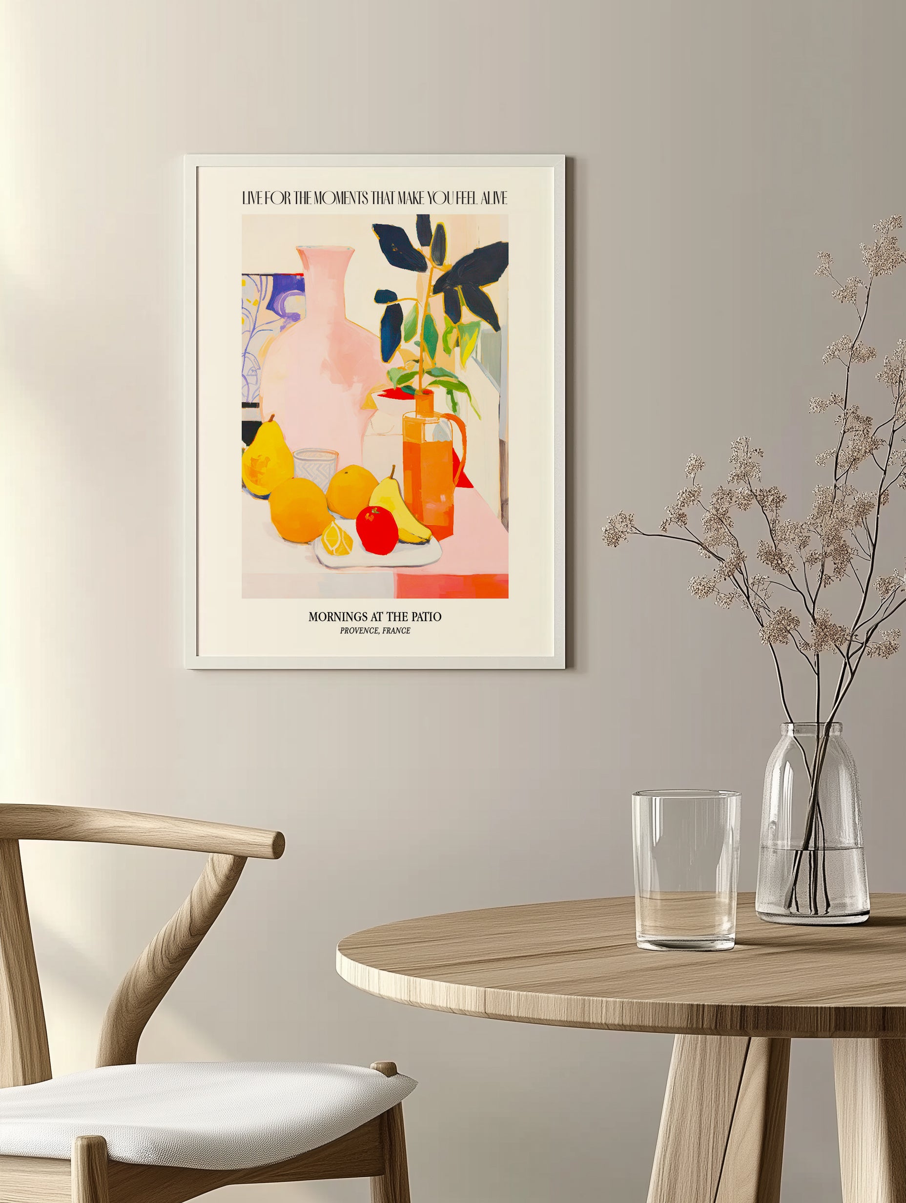 Lemon and Pear Breakfast Art Print
