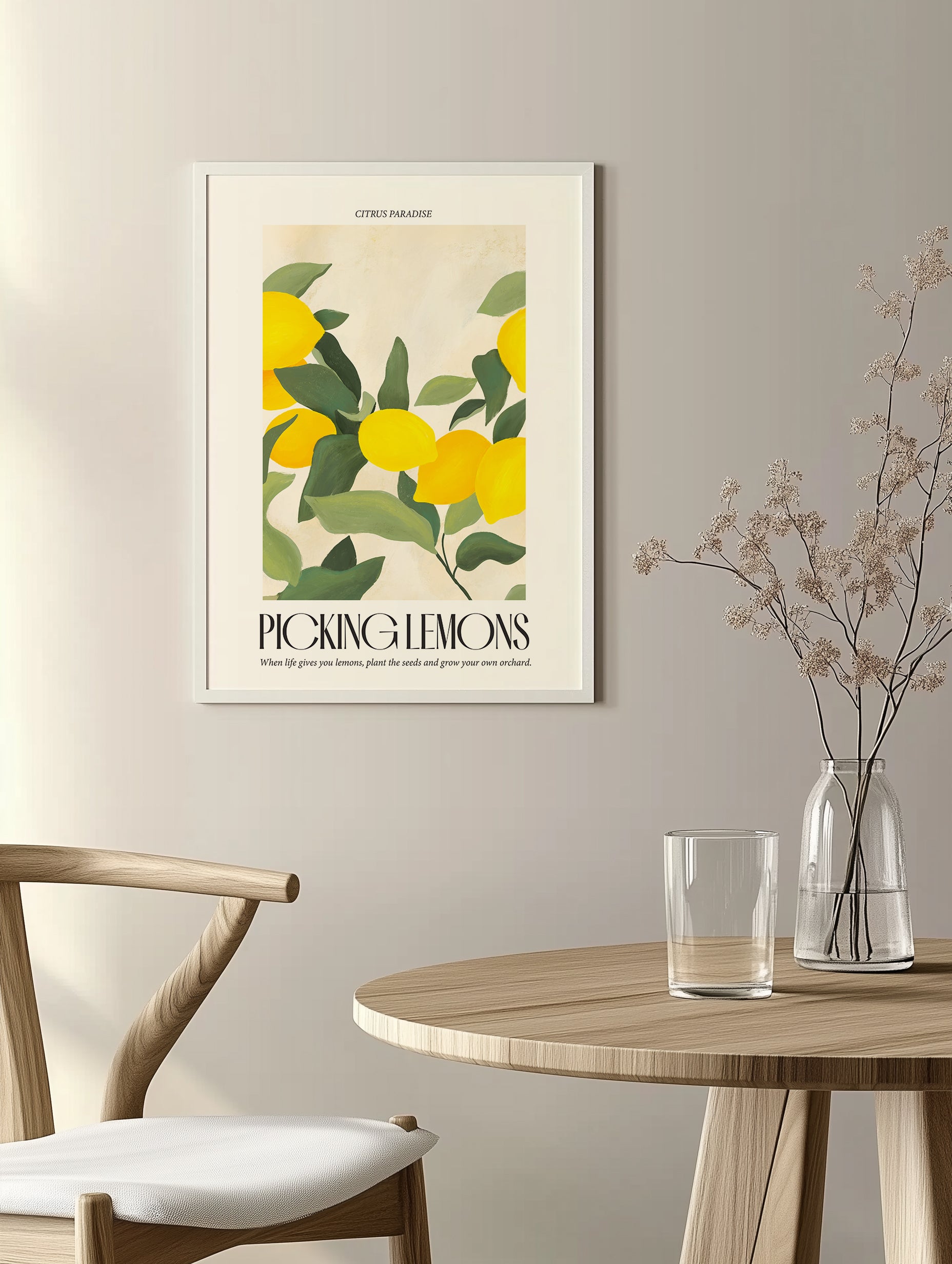 Picking Lemons Art Print