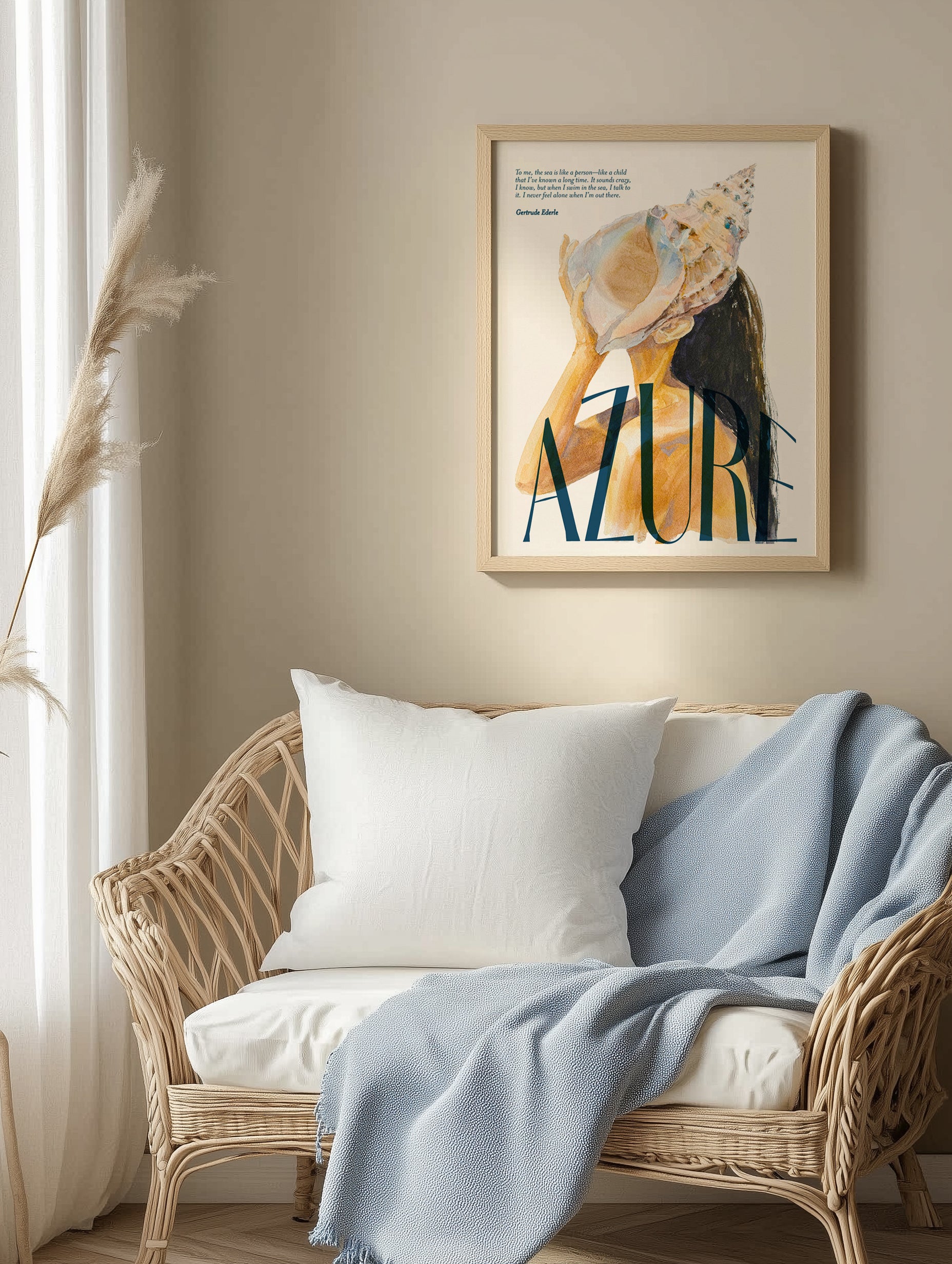 Impression d'art de la Dame et du coquillage