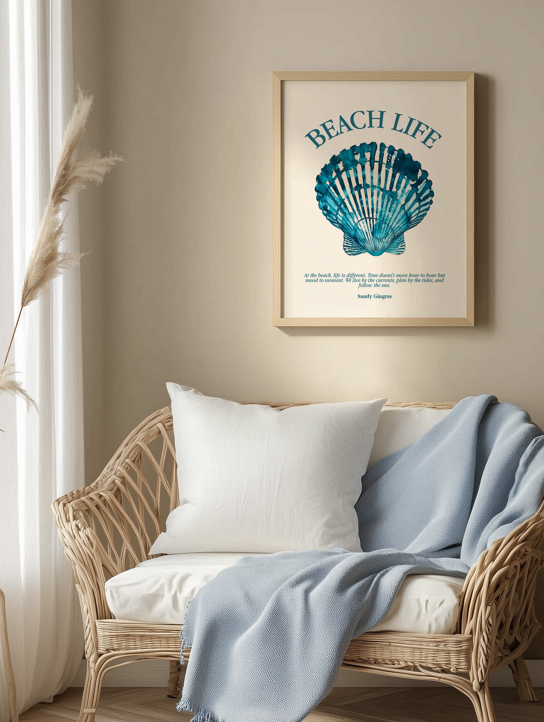 Strandleben - Küstenkunstdruck