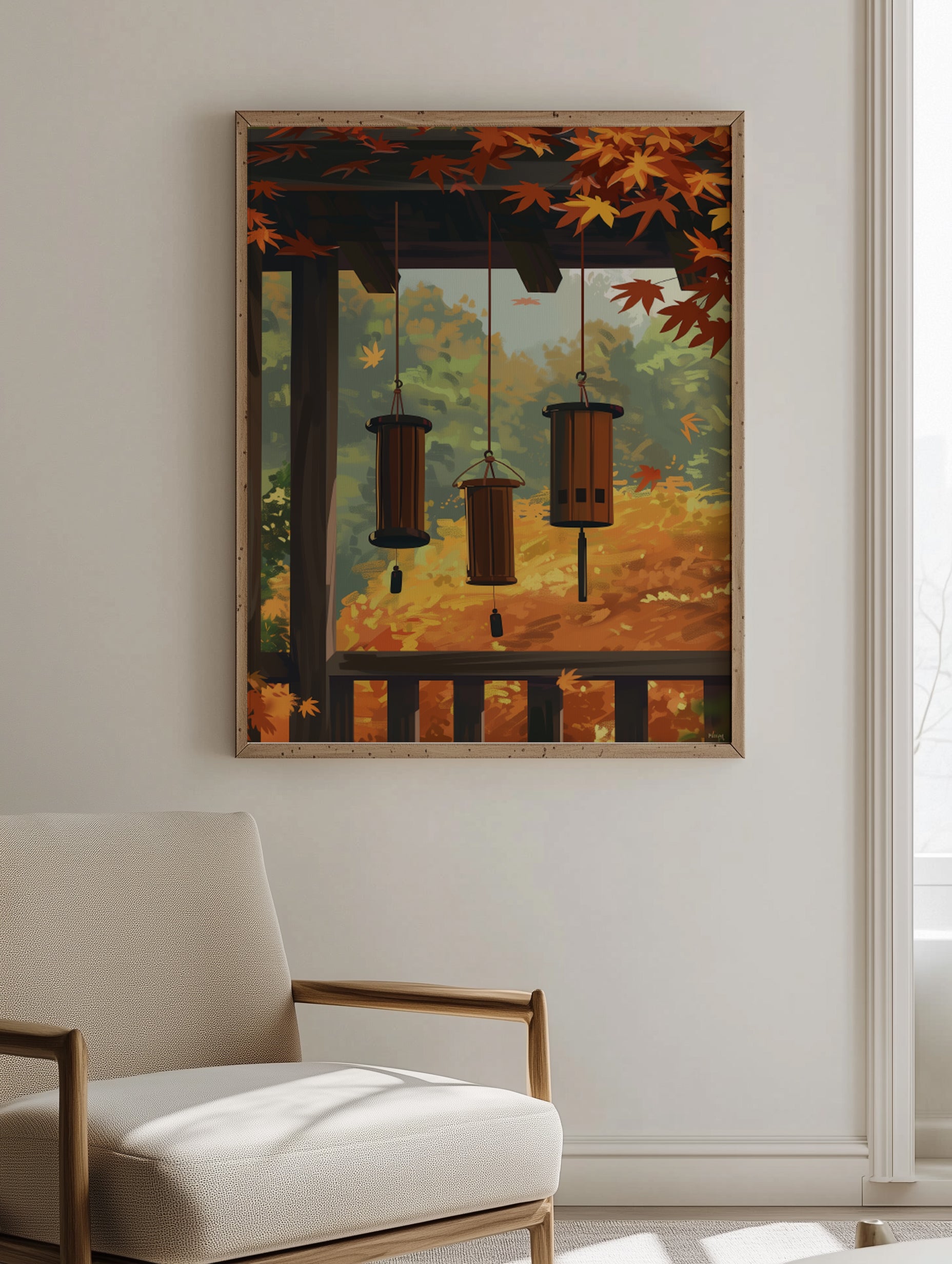 Autumn Wind Chimes Print