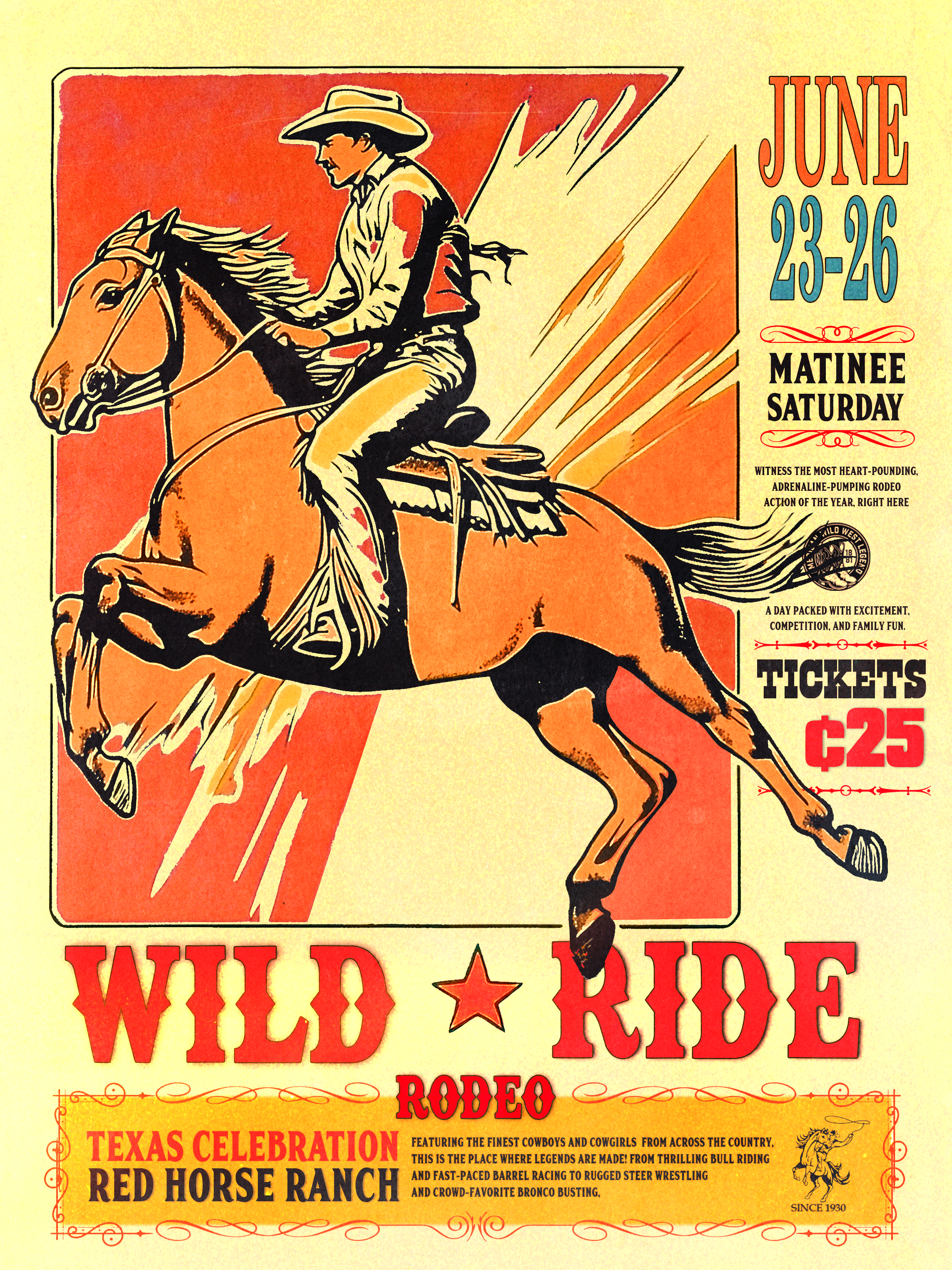 Wild Rodeo Print