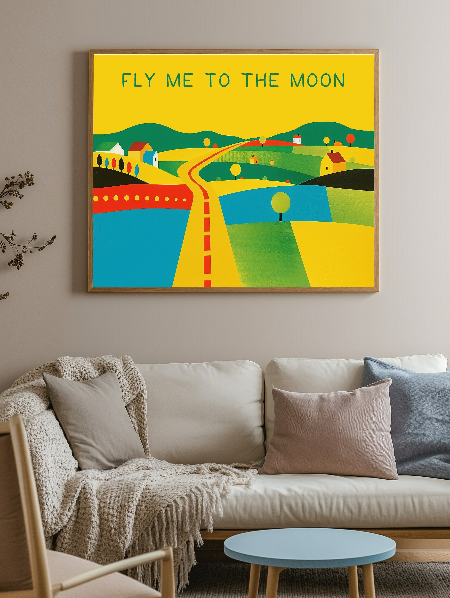 Fly Moon Print