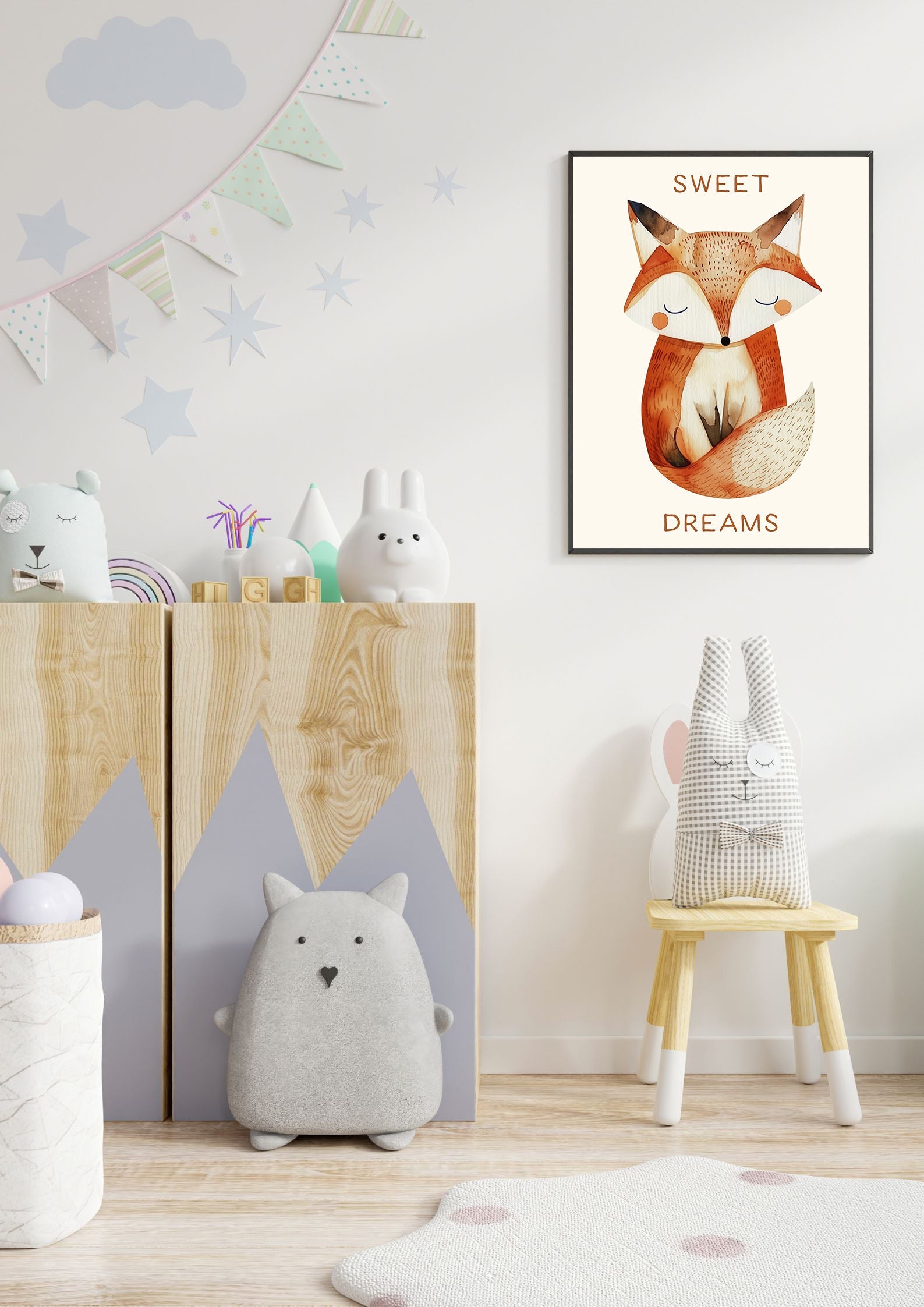 Sweet Dreams Fox Print