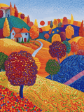 Vibrant Village Print